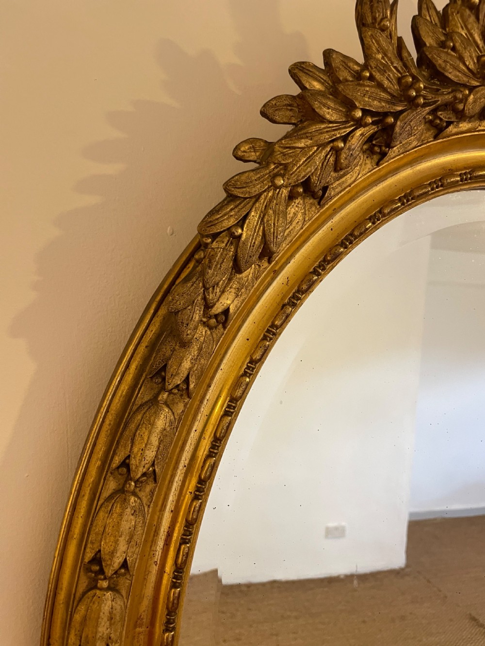Napoleon III oval gilt mirror  View III