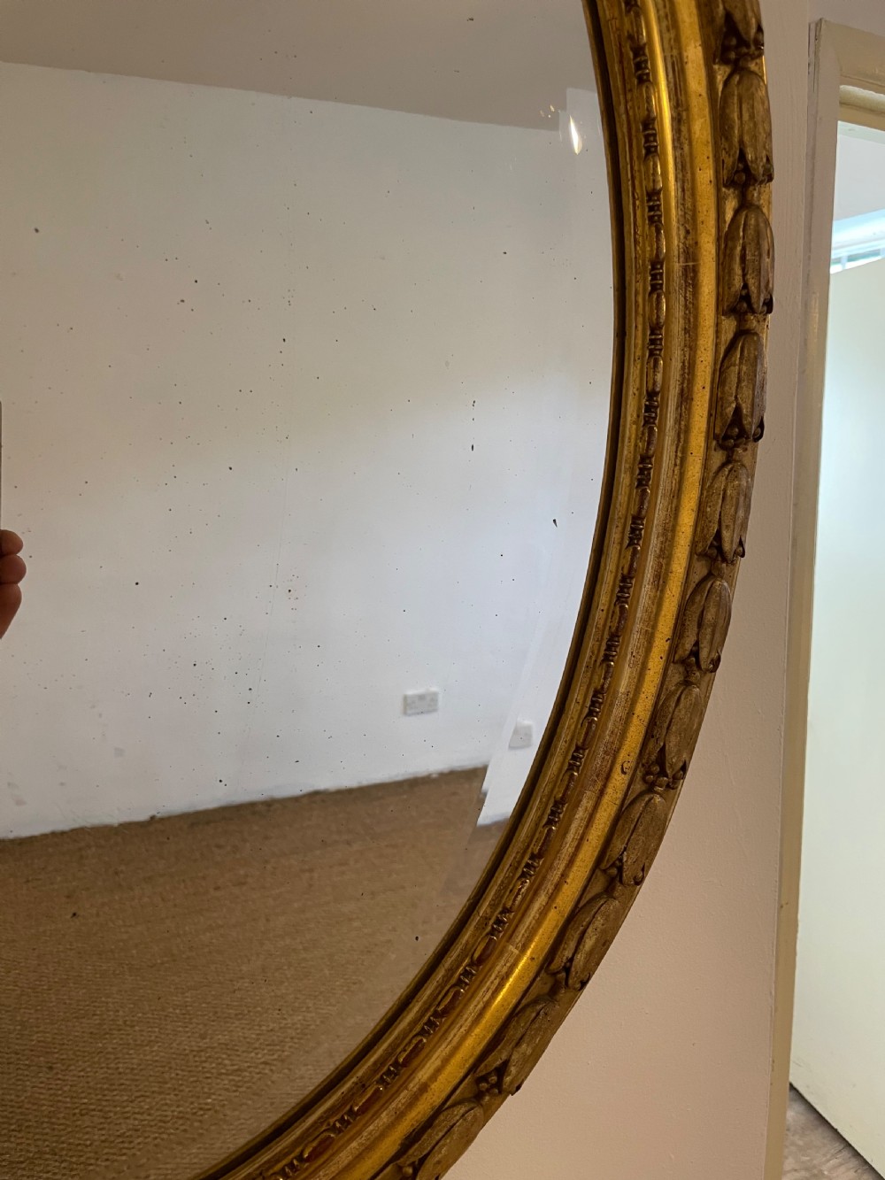Napoleon III oval gilt mirror  View VI