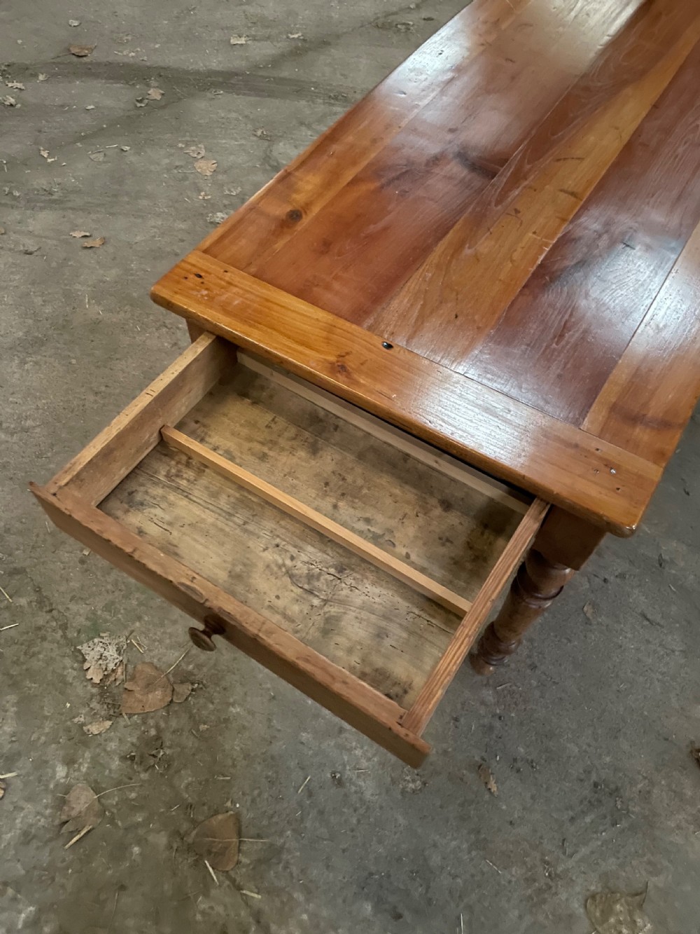 Small cherry wood farm table  View V