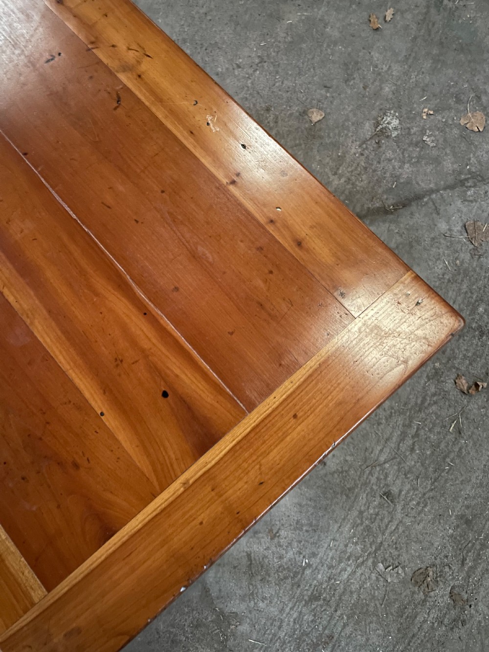 Small cherry wood farm table  View VII