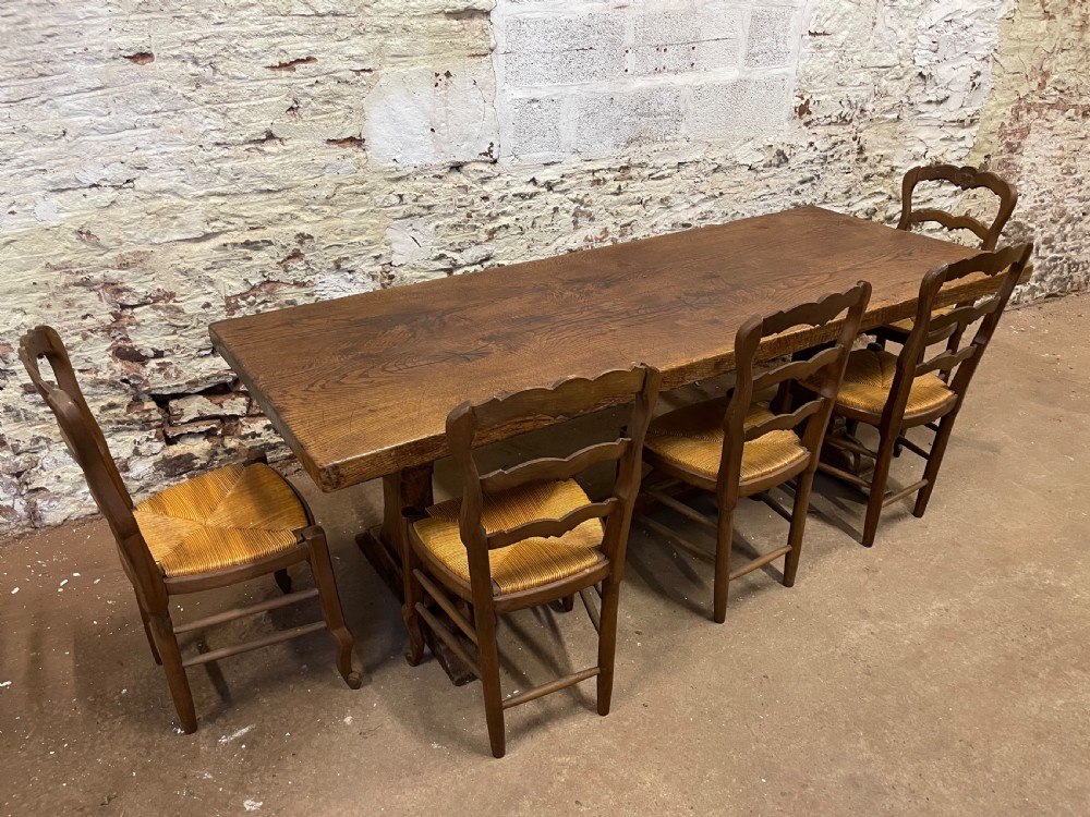 Oak refectory table 2.2 meters  View IX