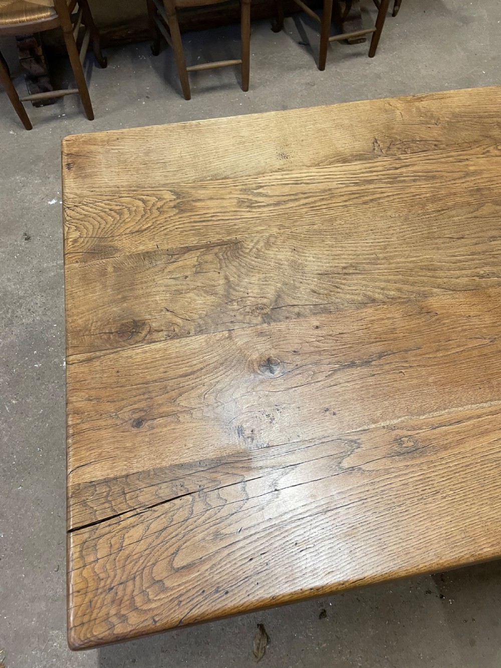 Large oak refectory table 2.95 meters  View VI
