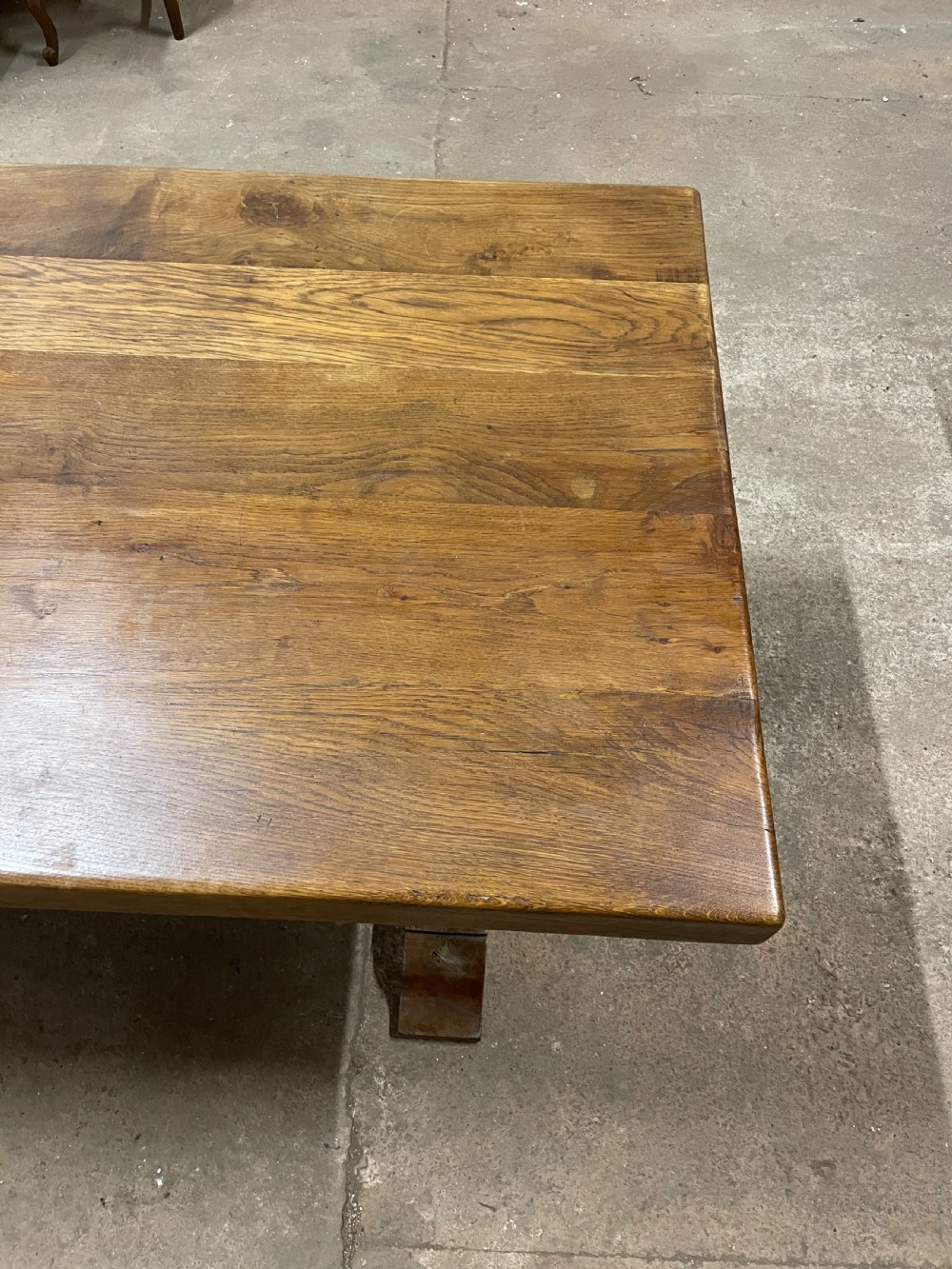 Large oak refectory table 2.95 meters  View VII