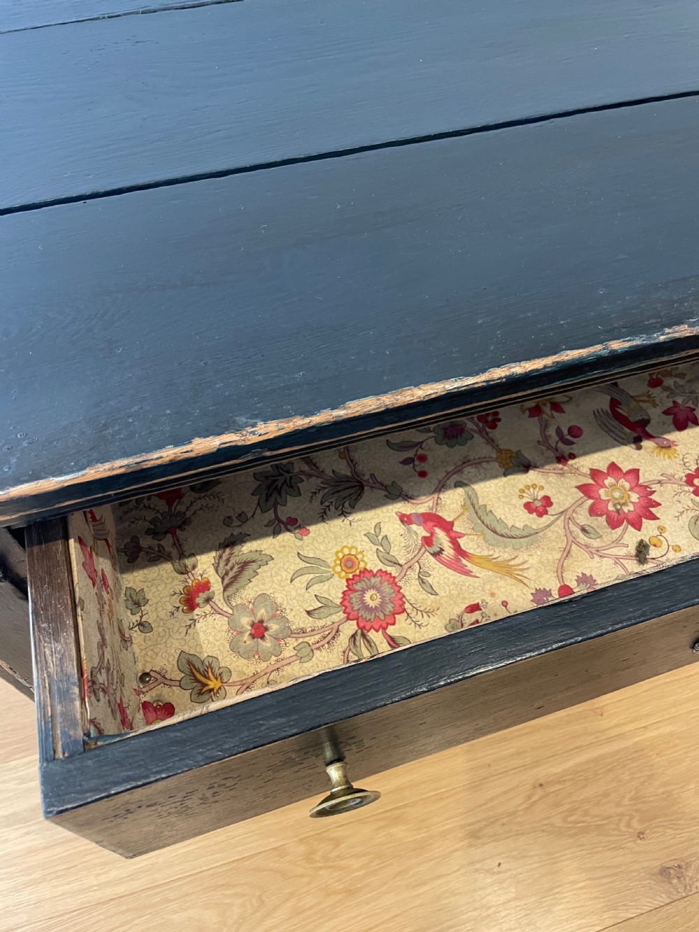 Painted 18th century commode / chest of drawers  View XI