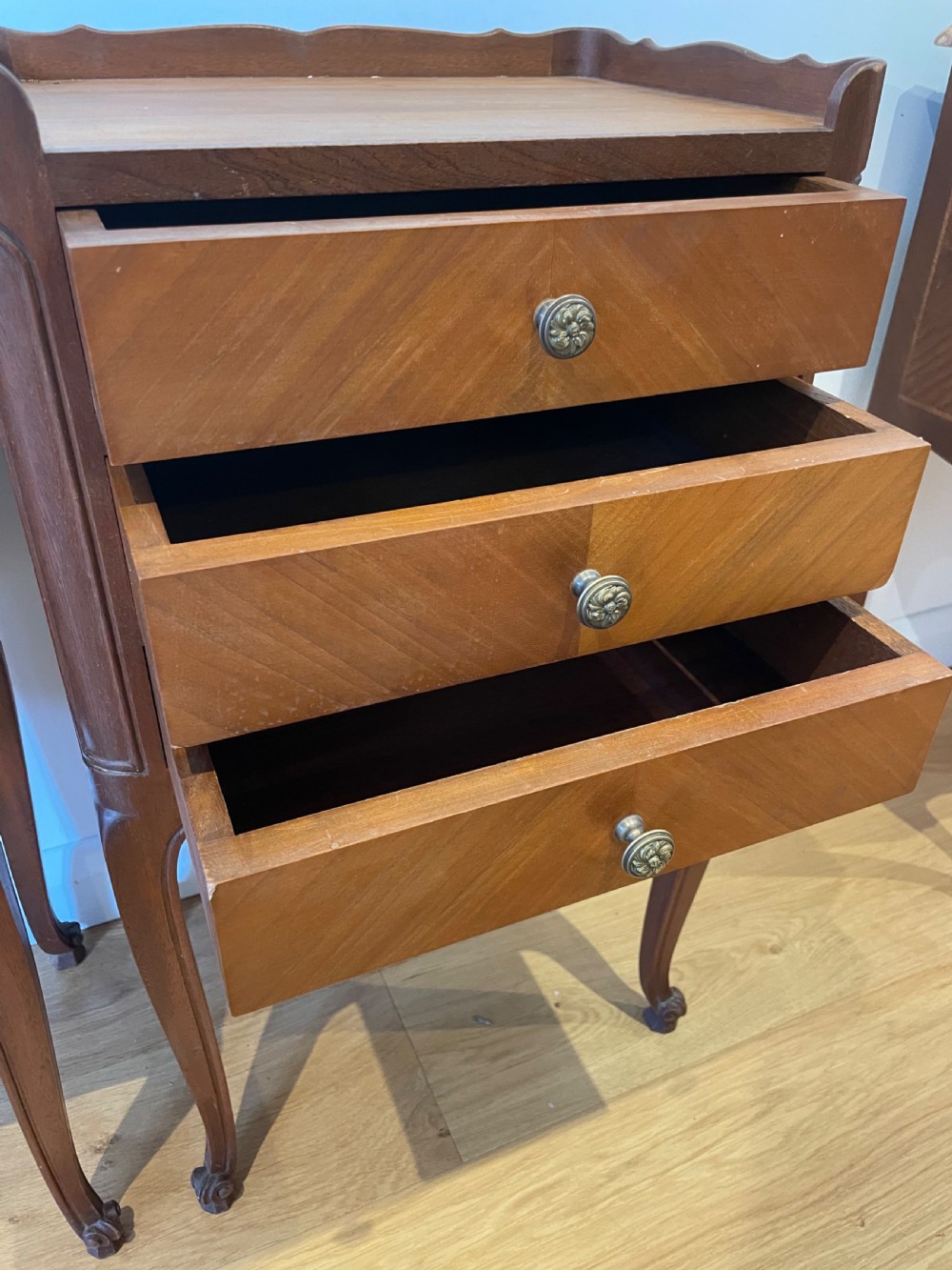 Pair of French bedside cabinets  View II
