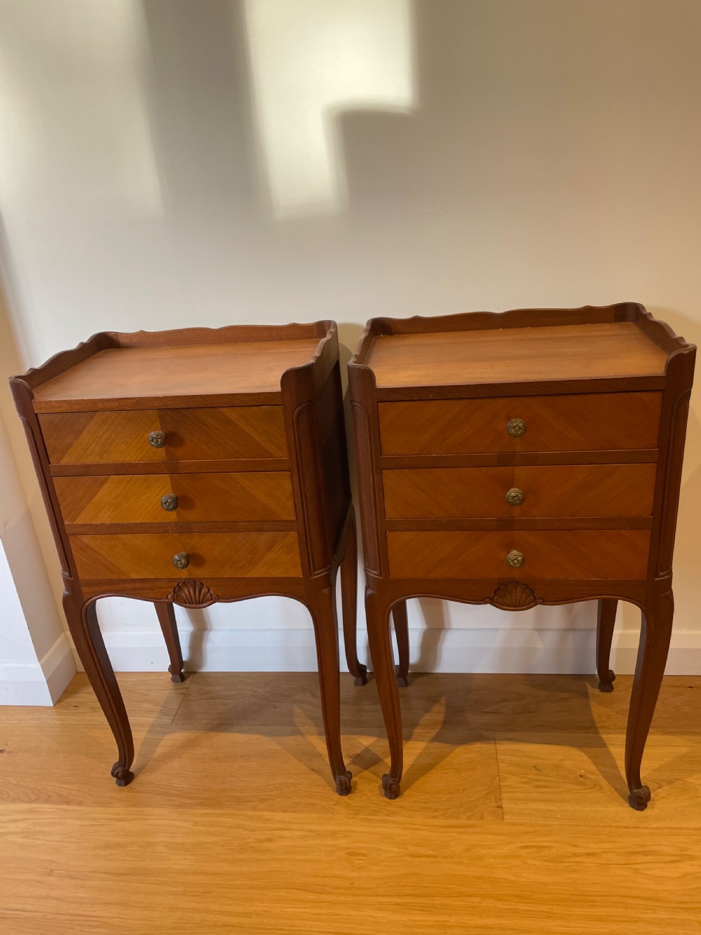 Pair of French bedside cabinets  View III