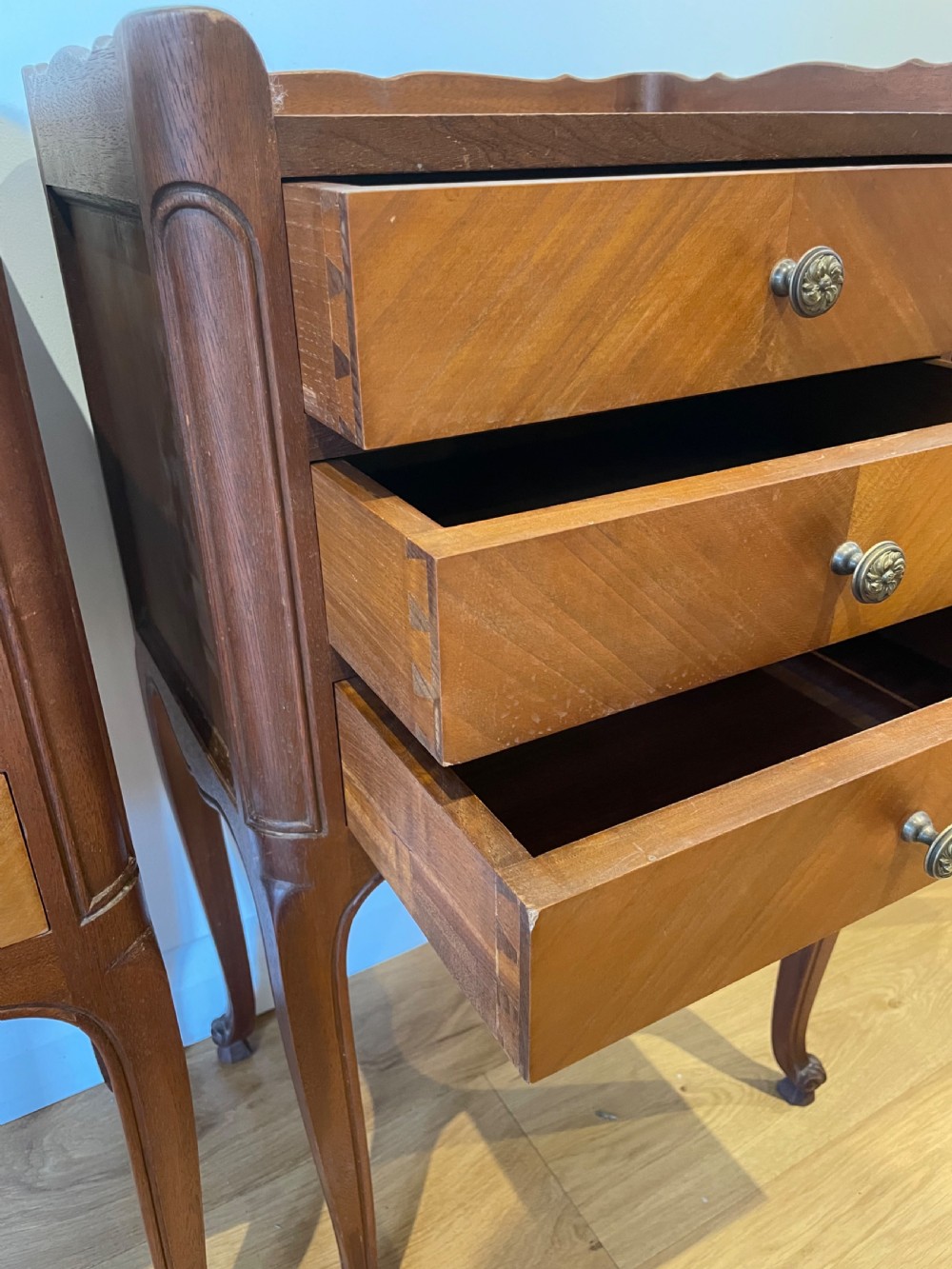 Pair of French bedside cabinets  View V