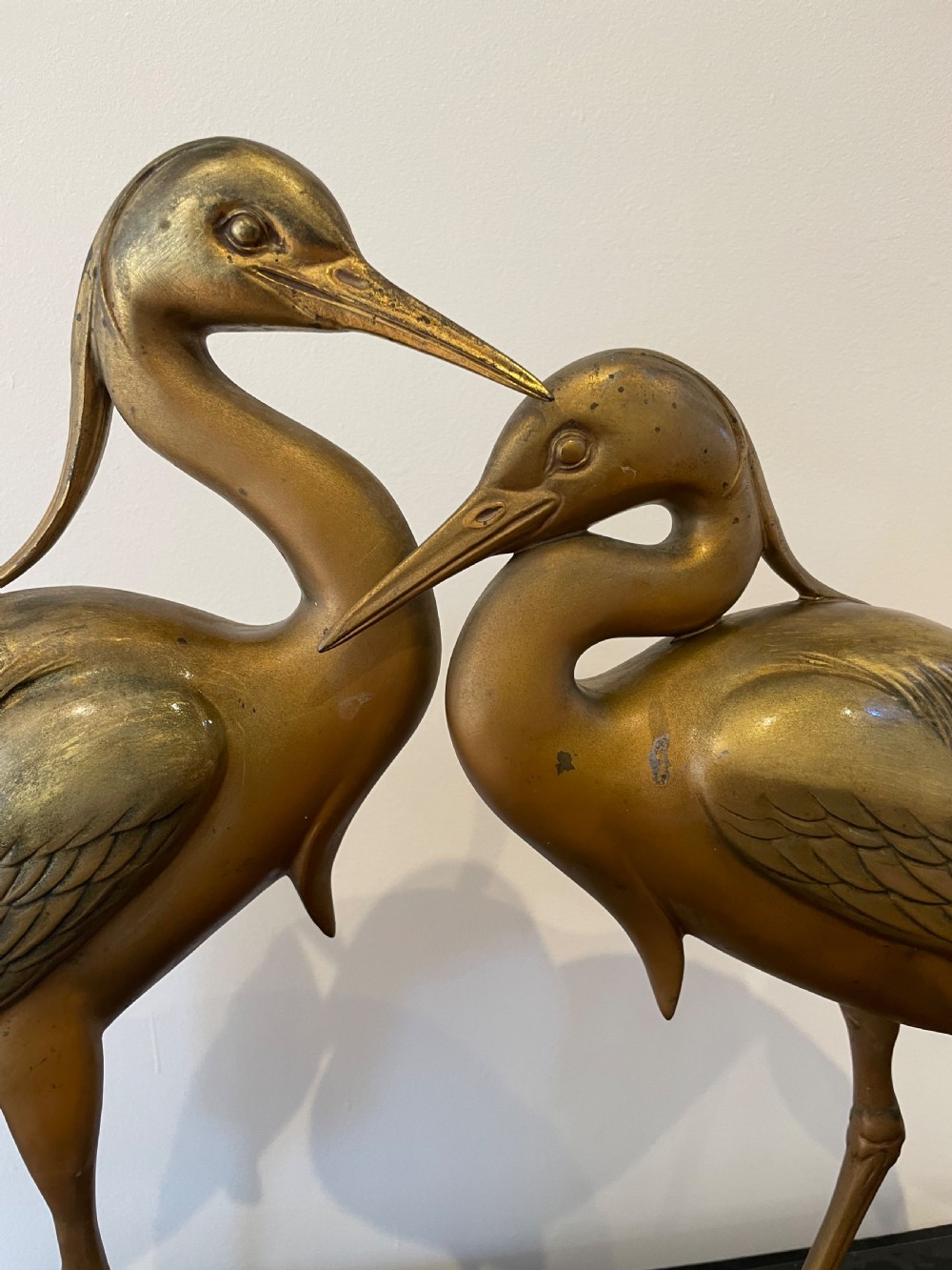 Art Deco spelter sculpture of 2 Herons  View V