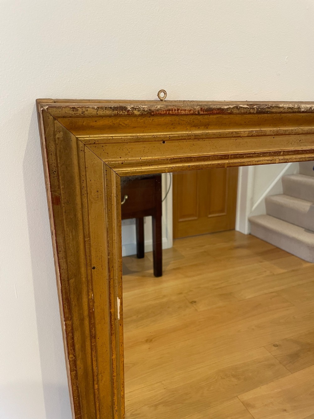19 th century gilt wood mirror  View II