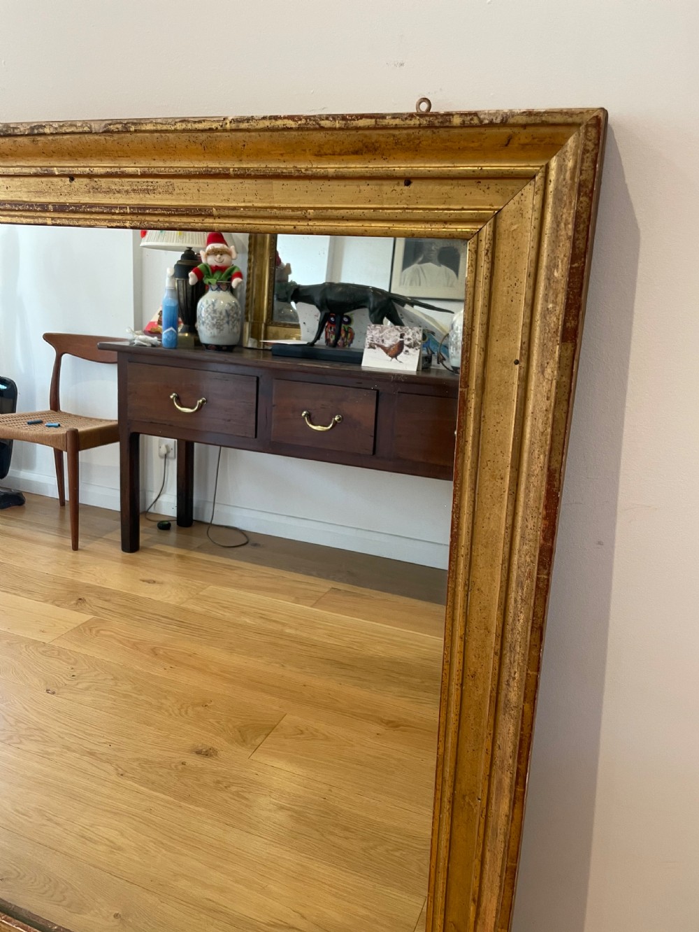 19 th century gilt wood mirror  View III
