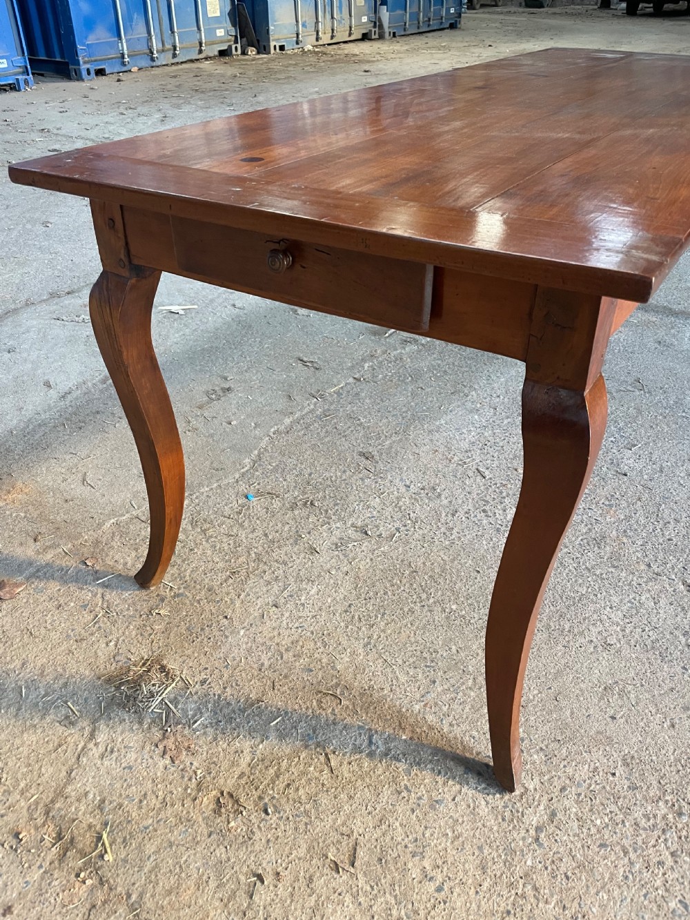 Cherry wood farm table  View II