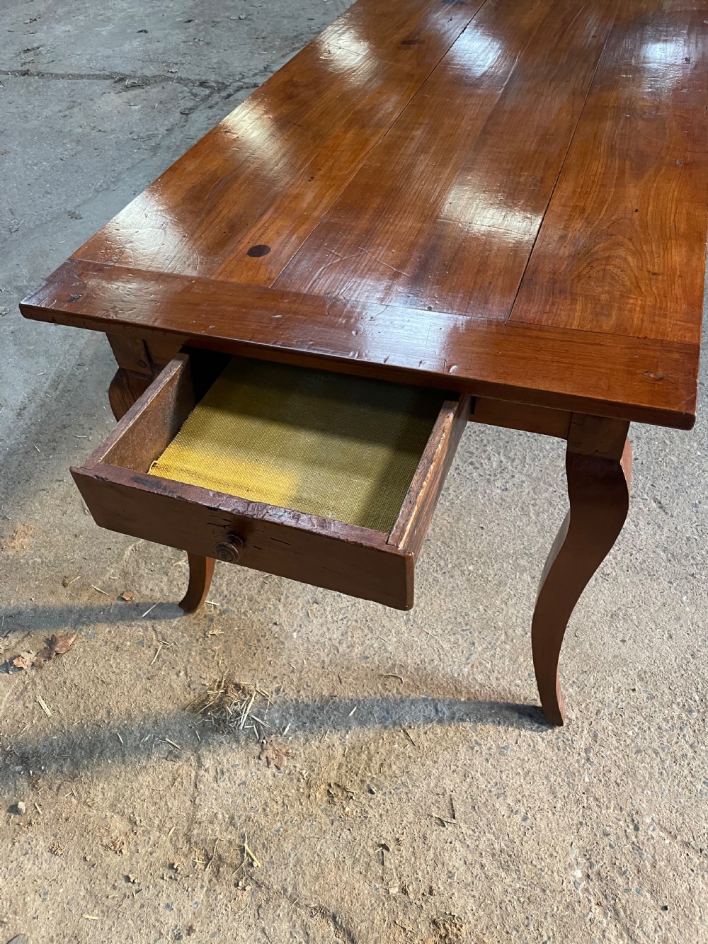Cherry wood farm table  View VI