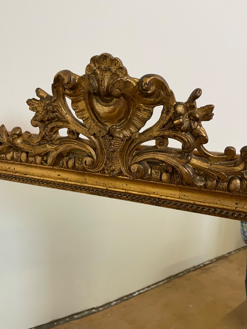 19th century French gilt overmantle  View II