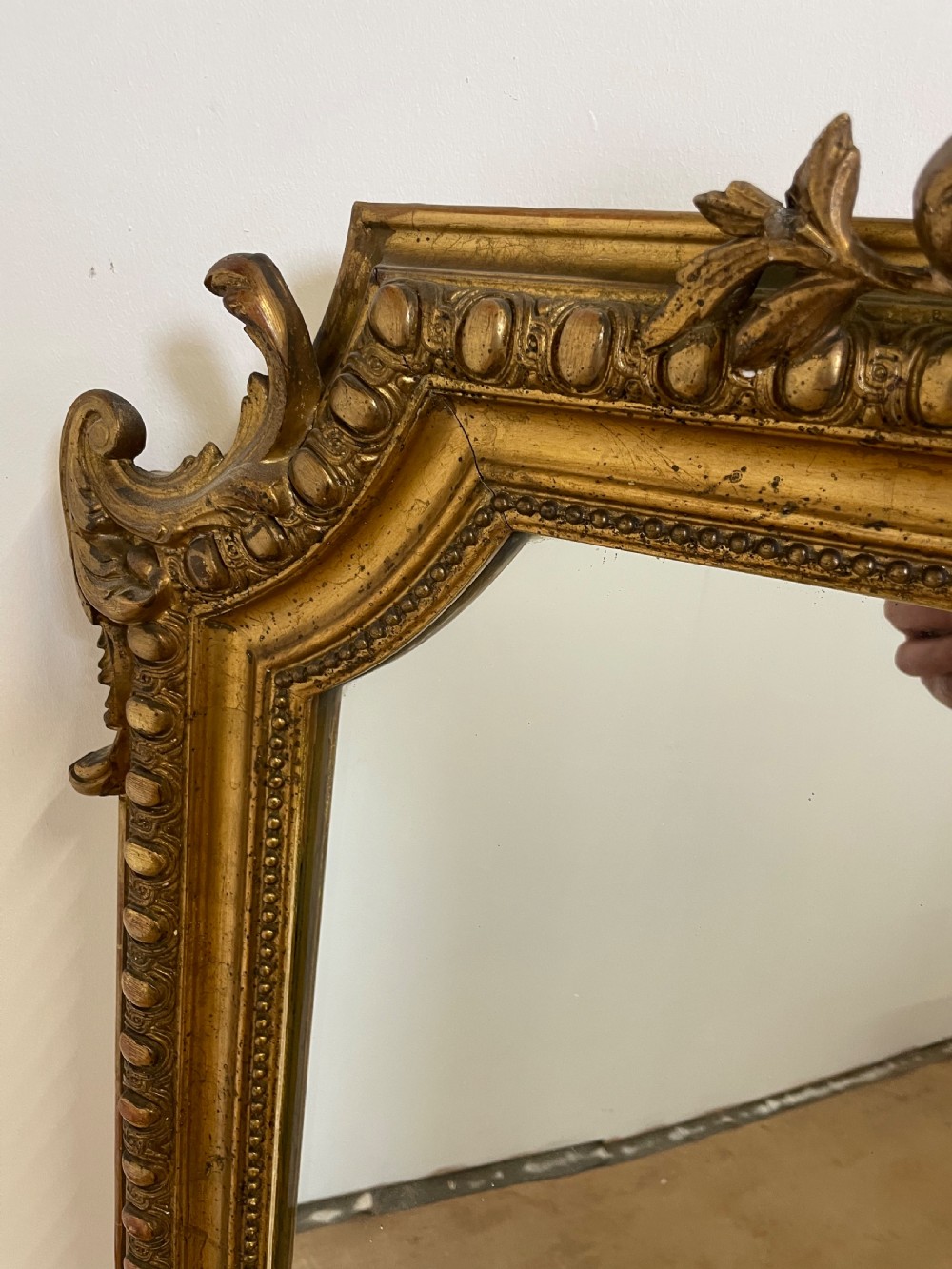 19th century French gilt overmantle  View III