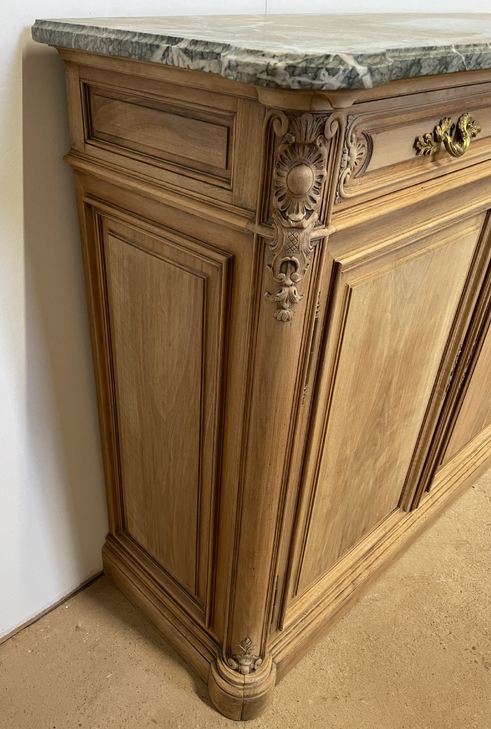 Scrubbed walnut buffet  View III