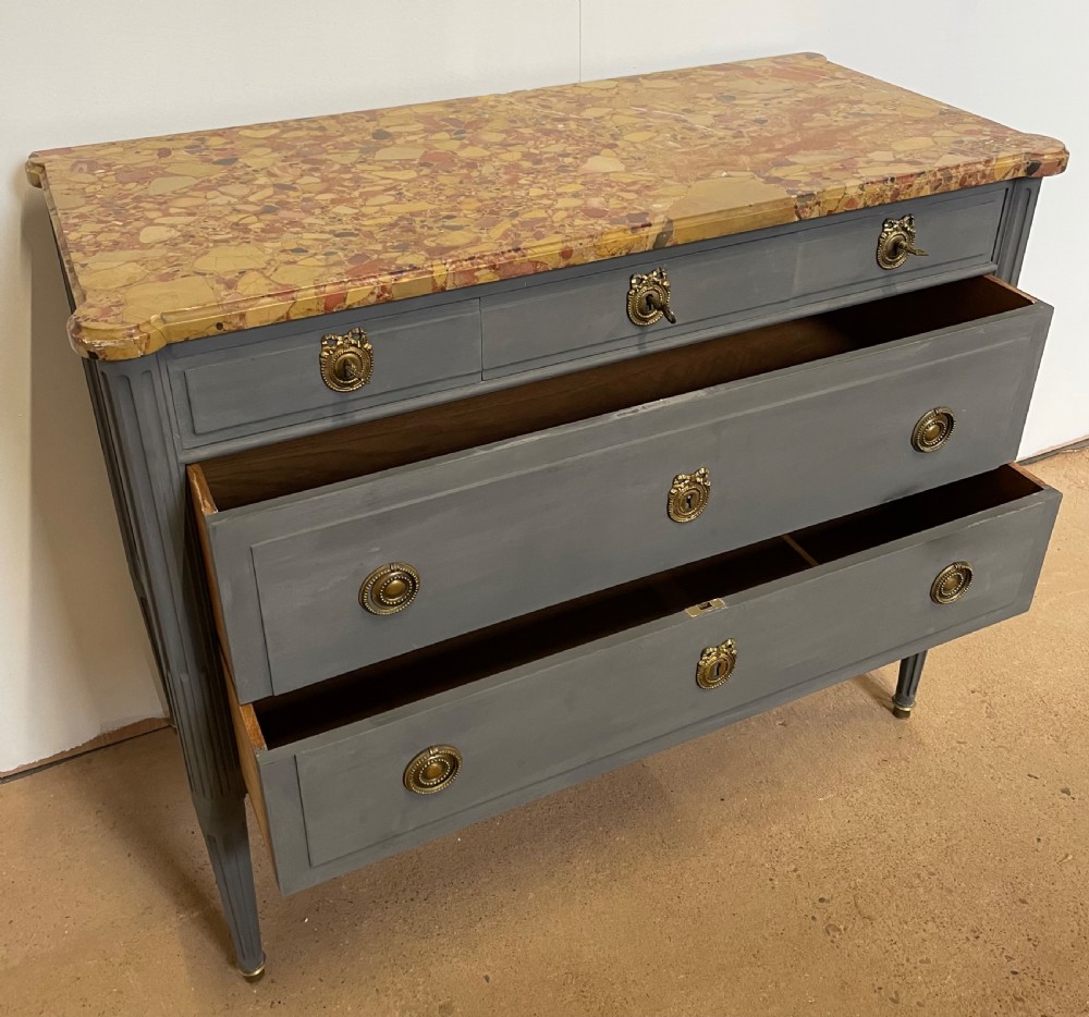 Louis XVI style painted commode  View VII
