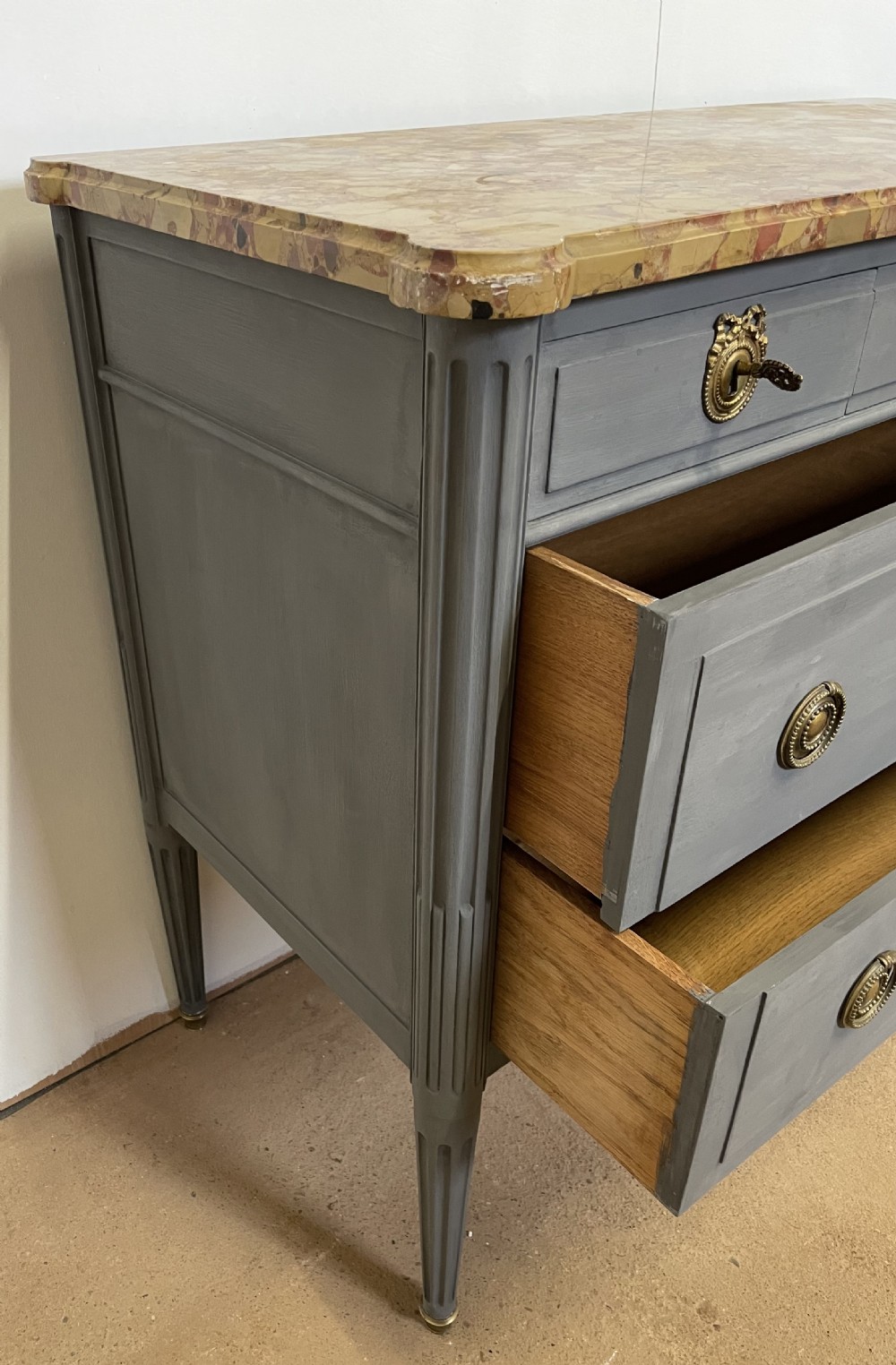 Louis XVI style painted commode  View VIII