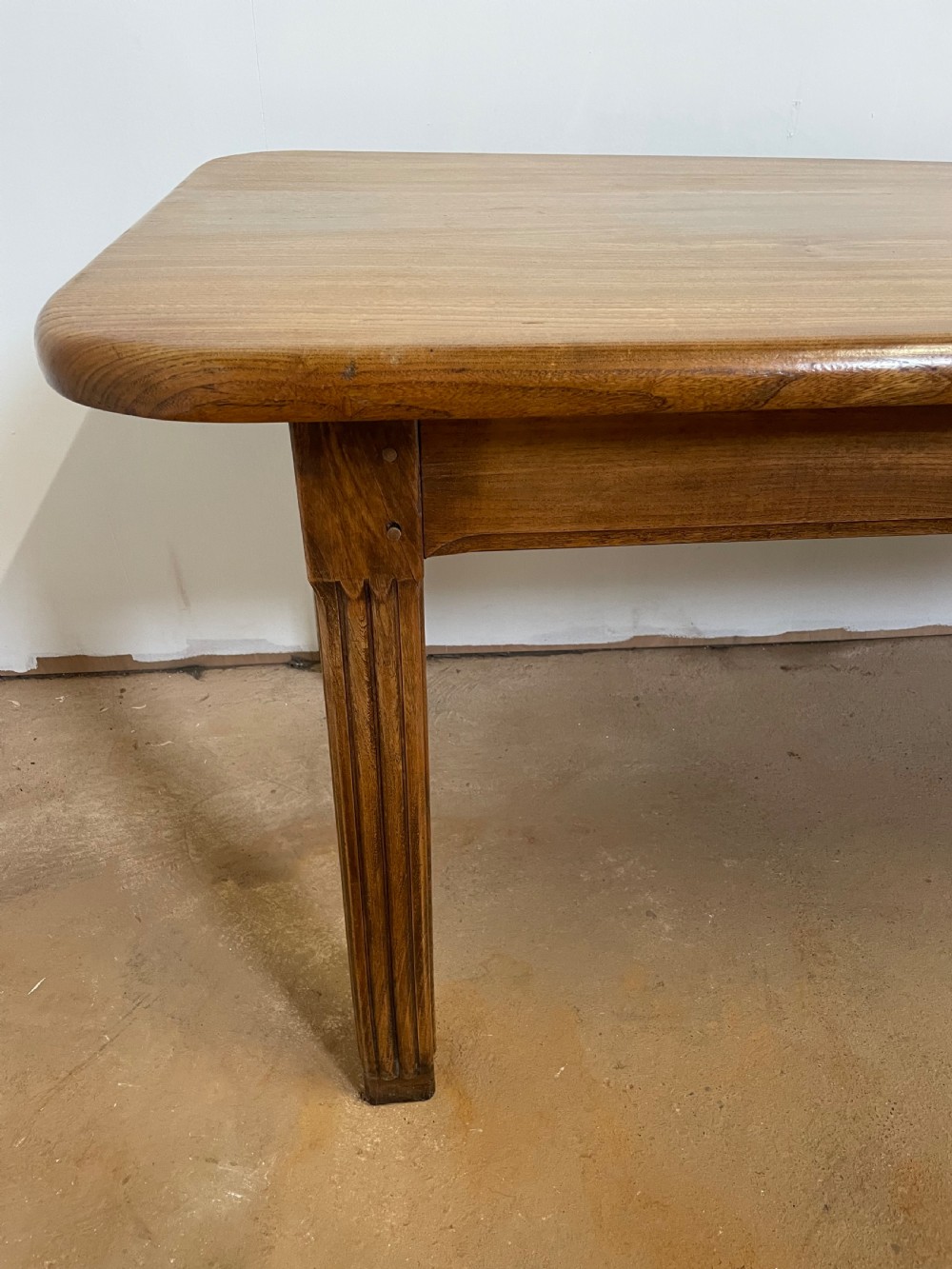 Elm farmhouse table  View II