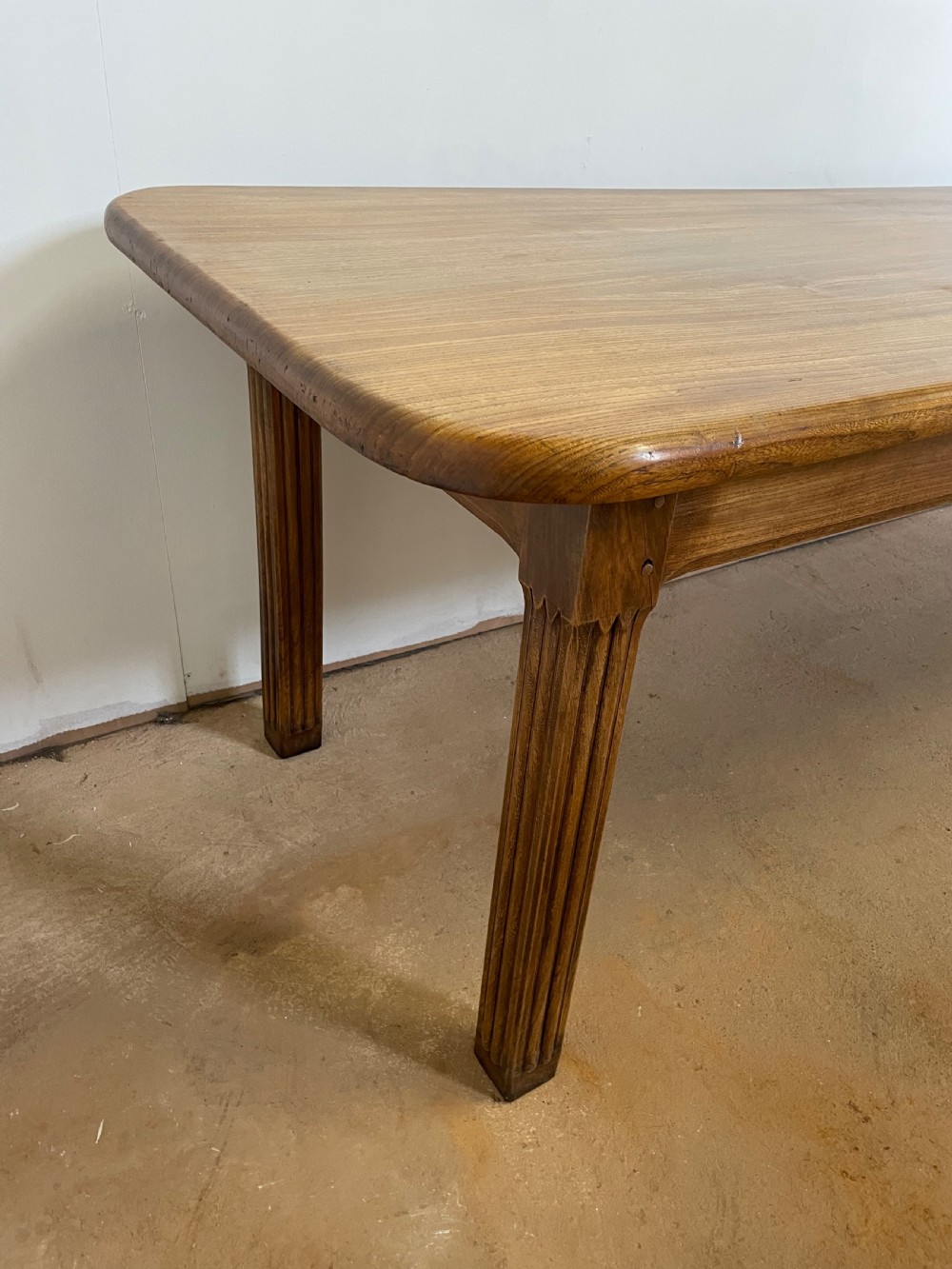 Elm farmhouse table  View III