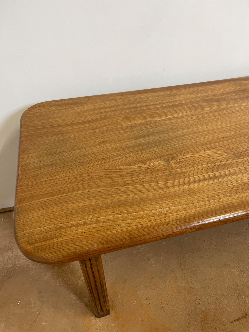 Elm farmhouse table  View IV