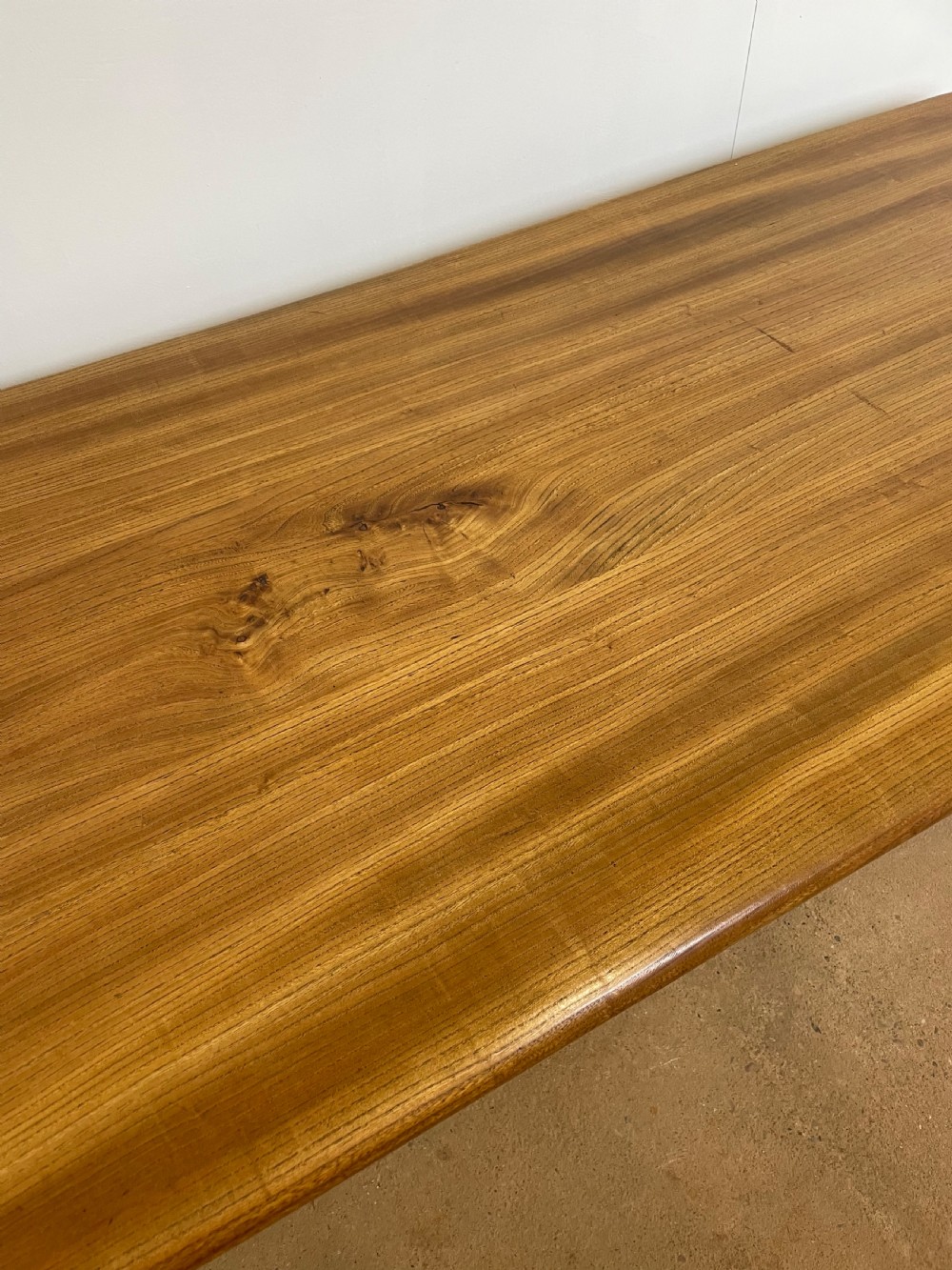 Elm farmhouse table  View V