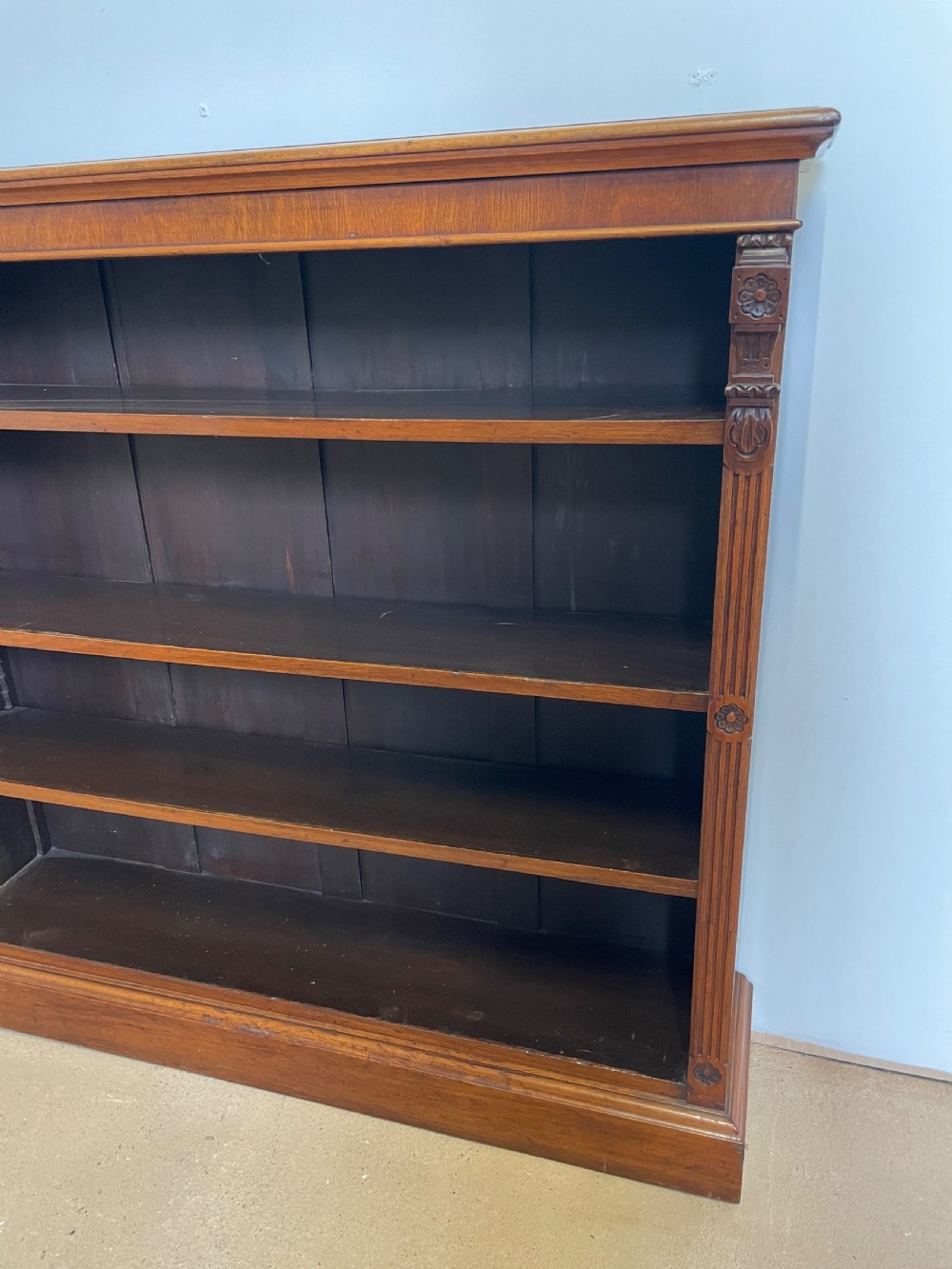 Victorian open bookcase  View II
