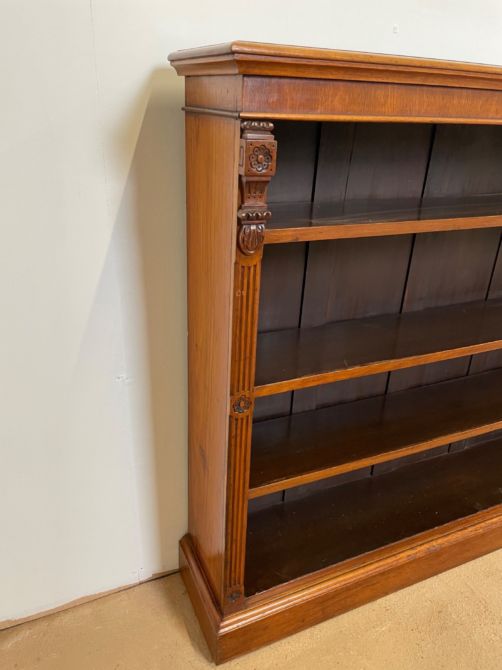 Victorian open bookcase  View III