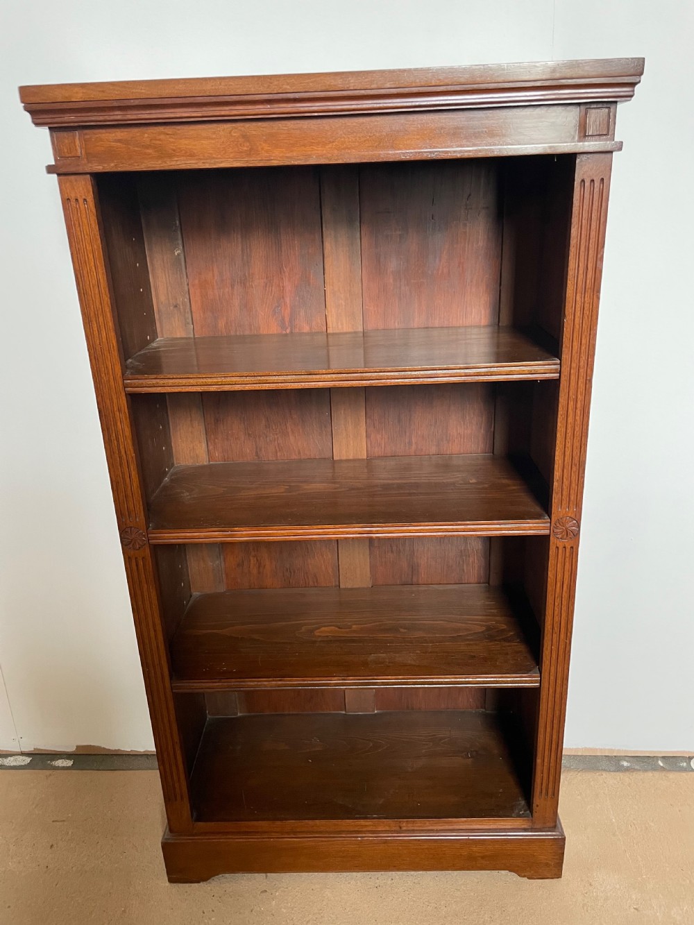 Late Victorian open bookcase 