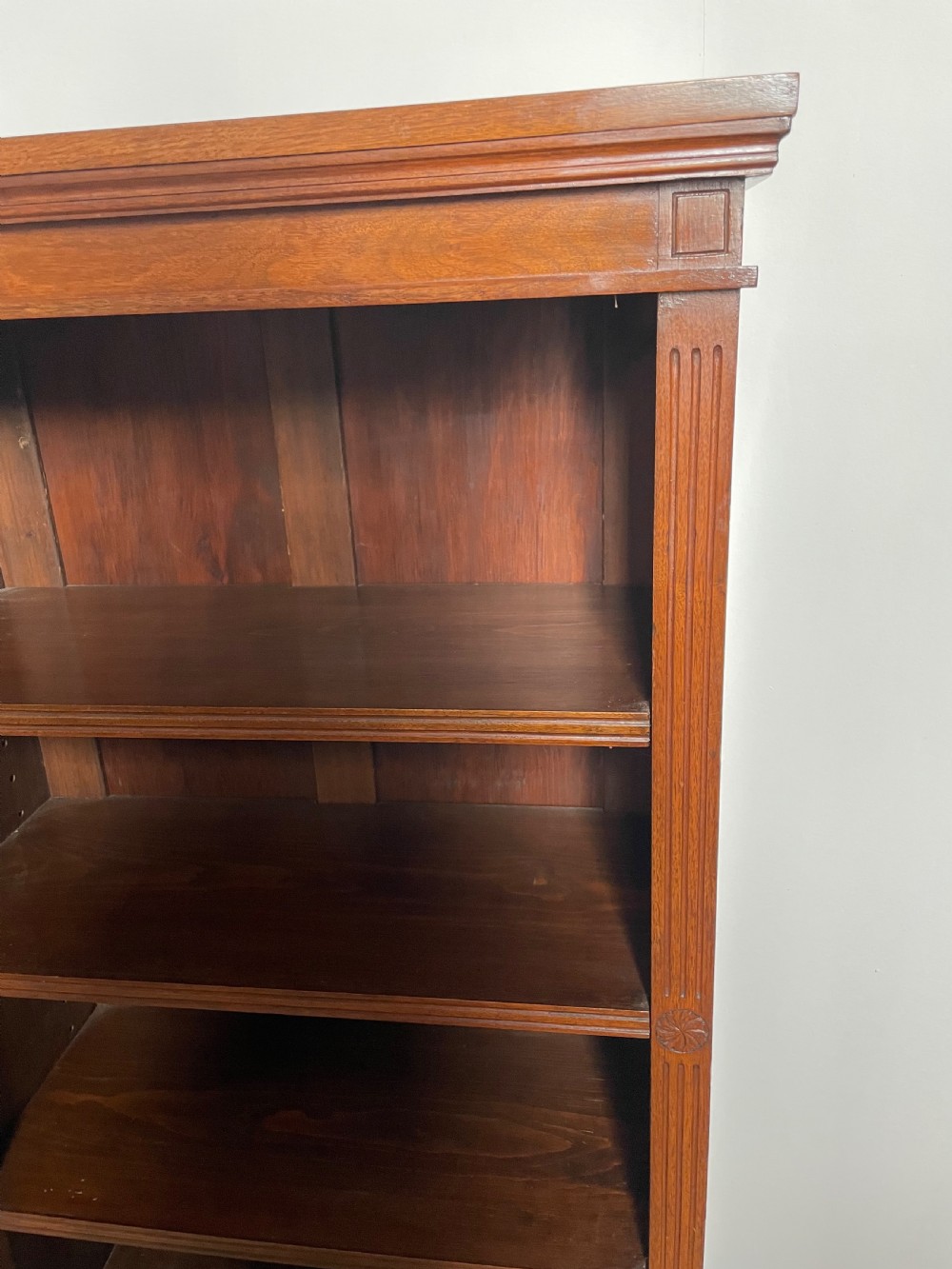 Late Victorian open bookcase  View II
