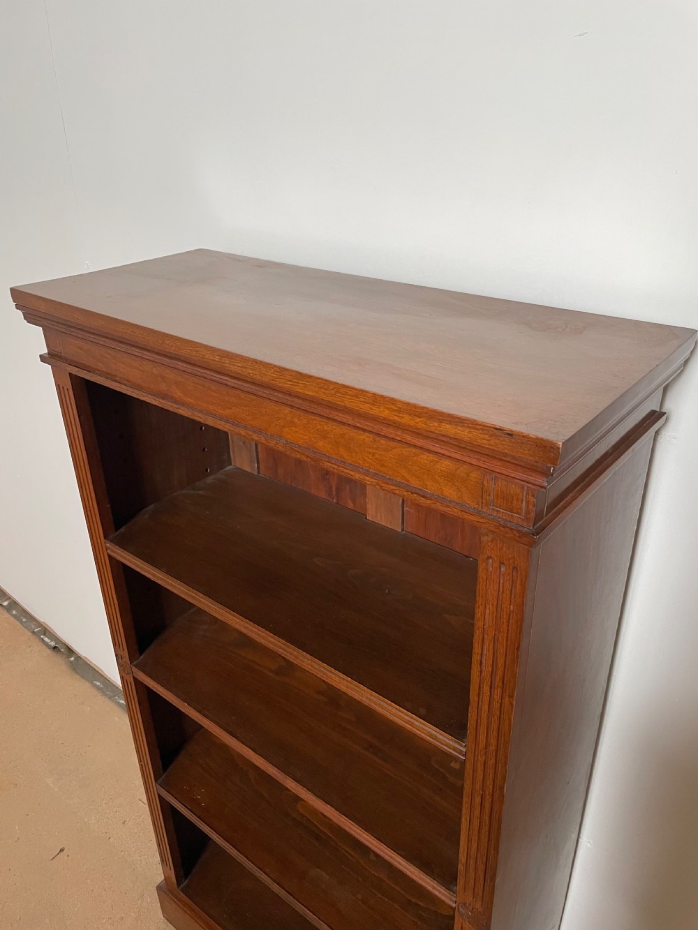 Late Victorian open bookcase  View V