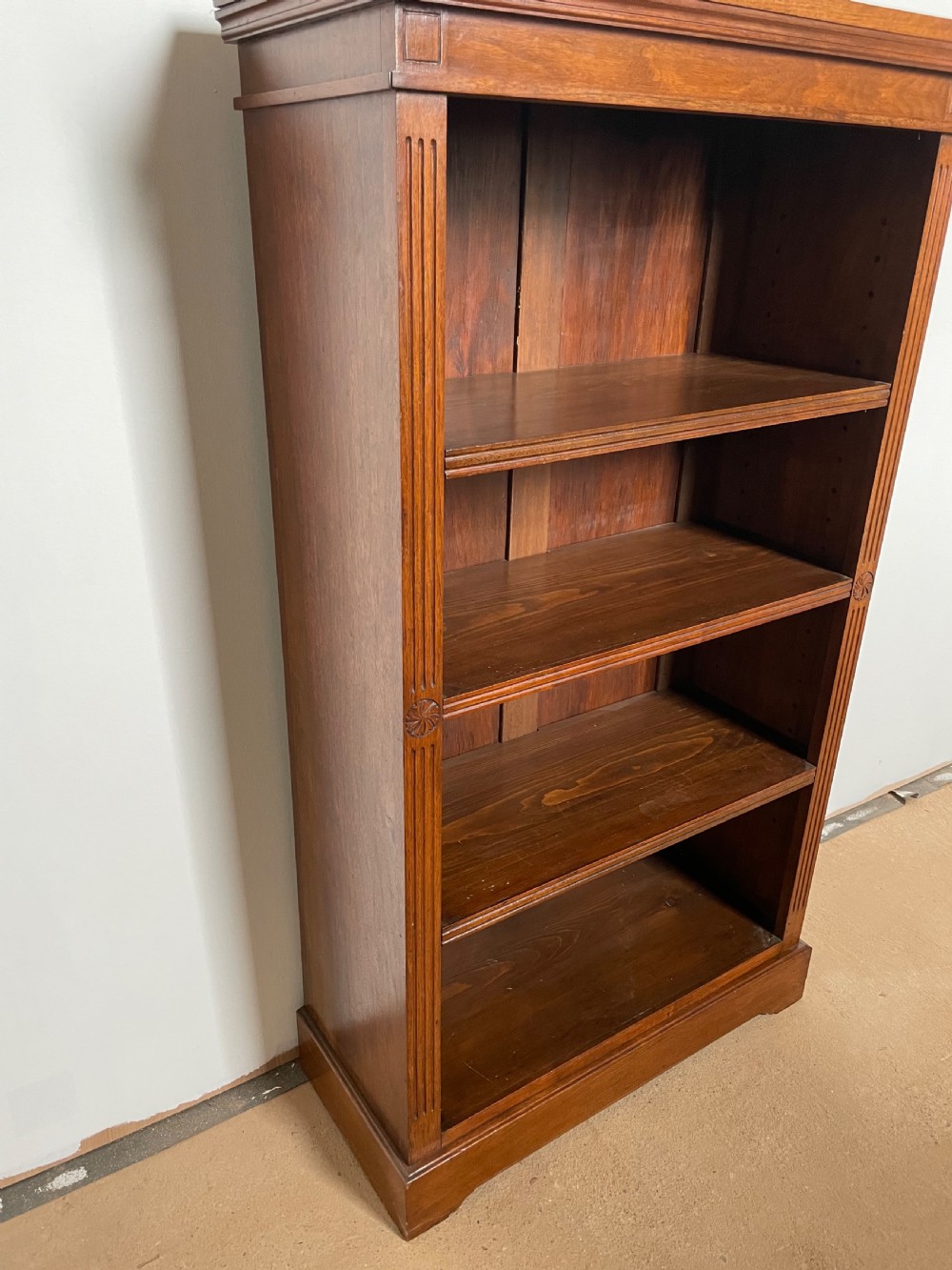 Late Victorian open bookcase  View VII