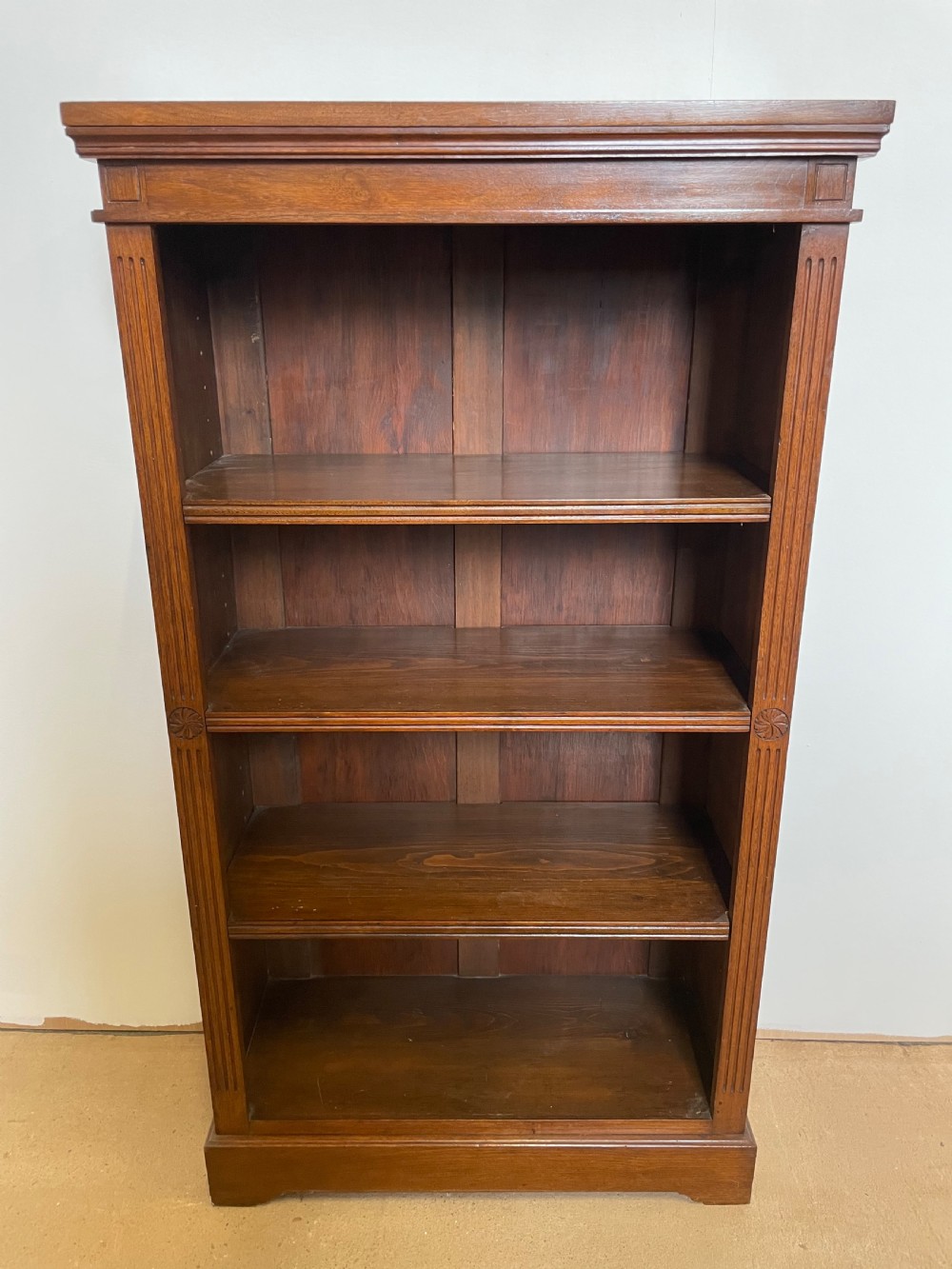 Late Victorian open bookcase  View X