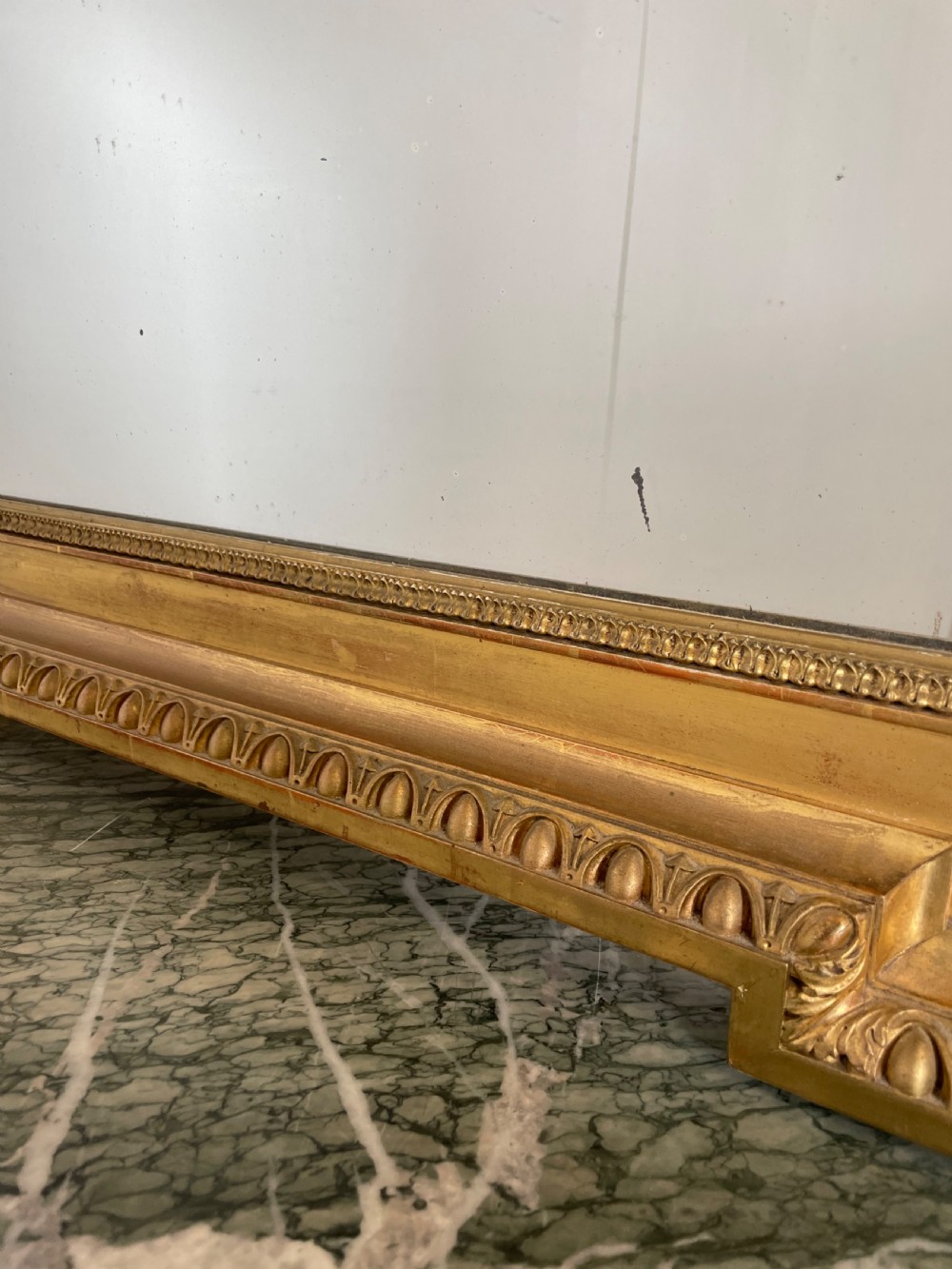 Antique gilt over mantle mirror  View VII