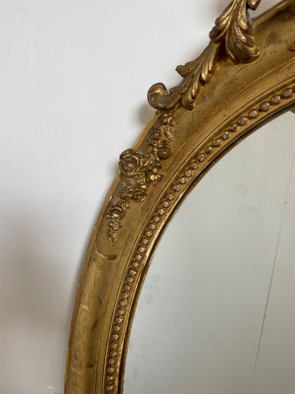 Napoleon III oval gilt mirror  View VI