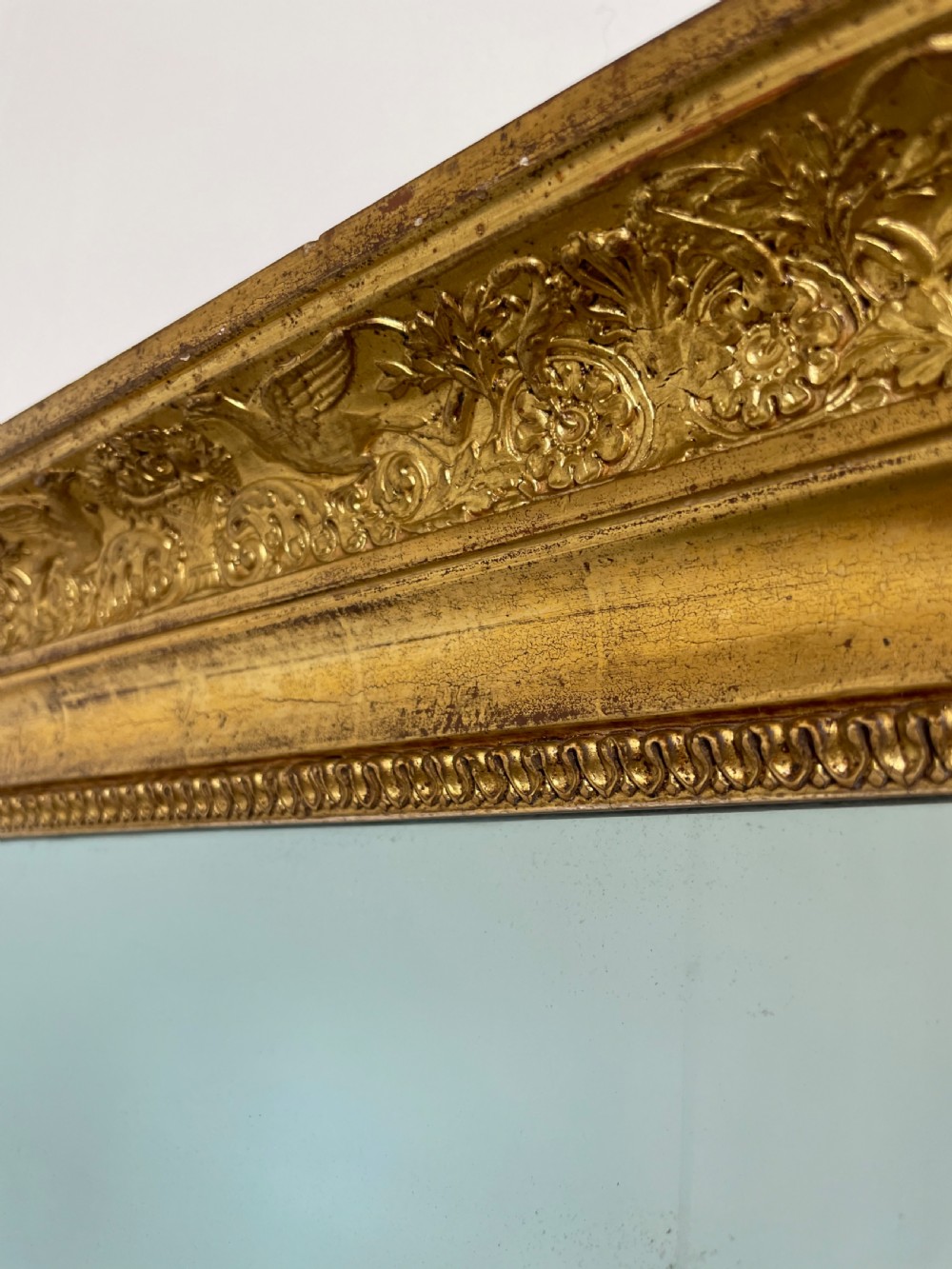 Antique gilt wood over mantle  View VII