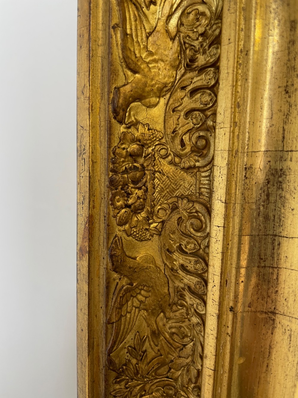 Antique gilt wood over mantle  View VIII