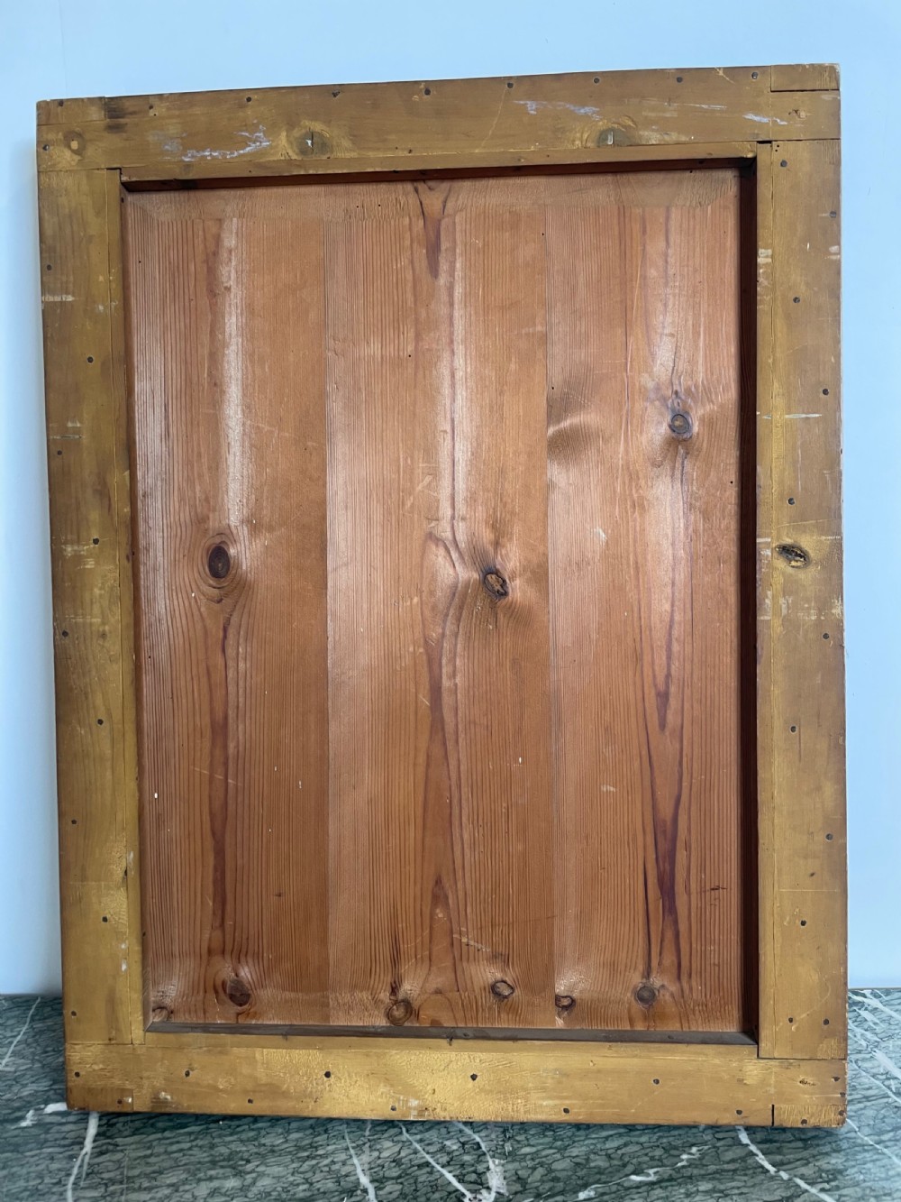 Antique gilt wood over mantle  View IX