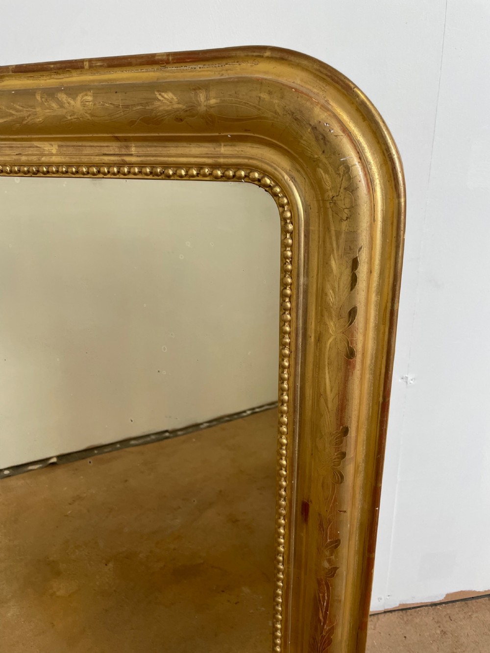 Antique gilt mirror  View II