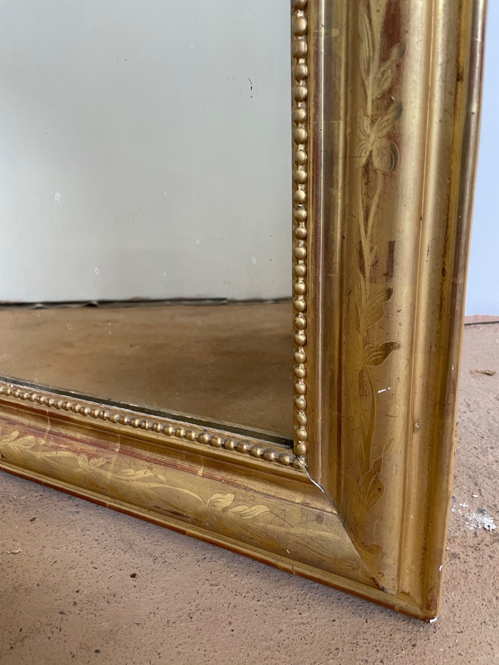 Antique gilt mirror  View IV