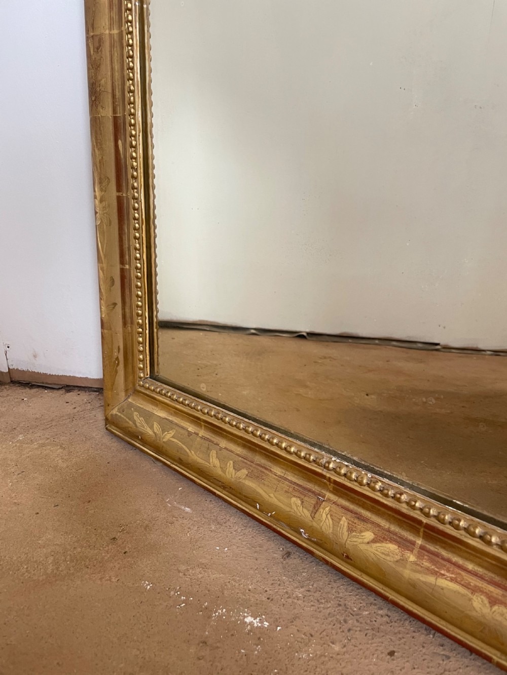 Antique gilt mirror  View V