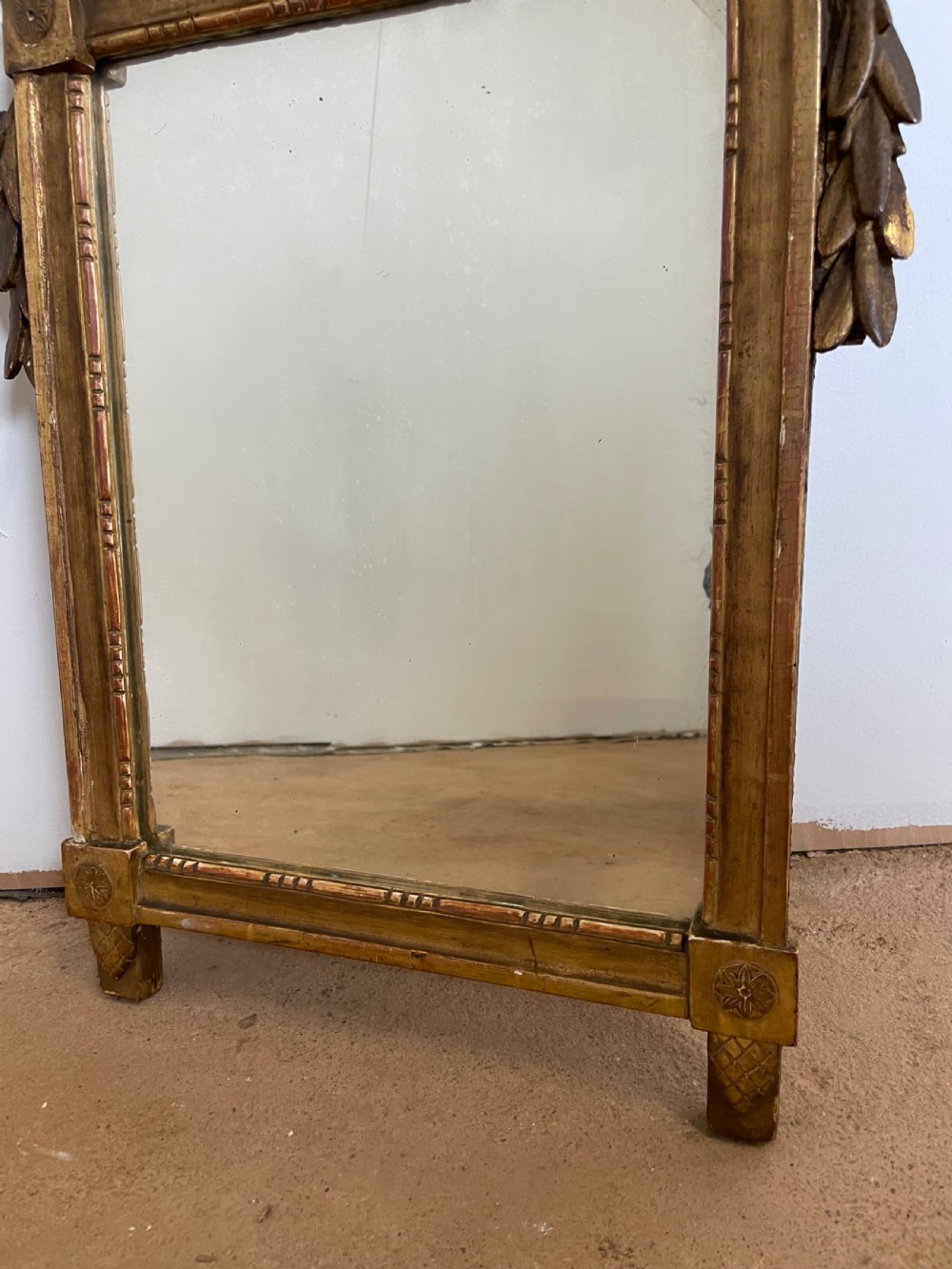Small 19th century gilt mirror  View II