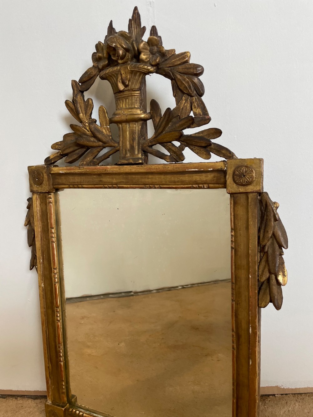 Small 19th century gilt mirror  View III
