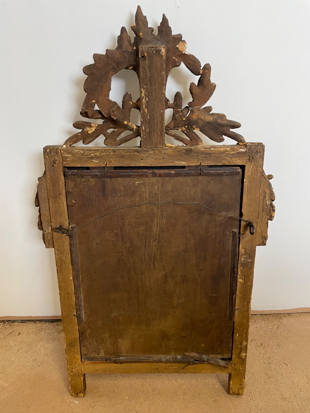 Small 19th century gilt mirror  View V