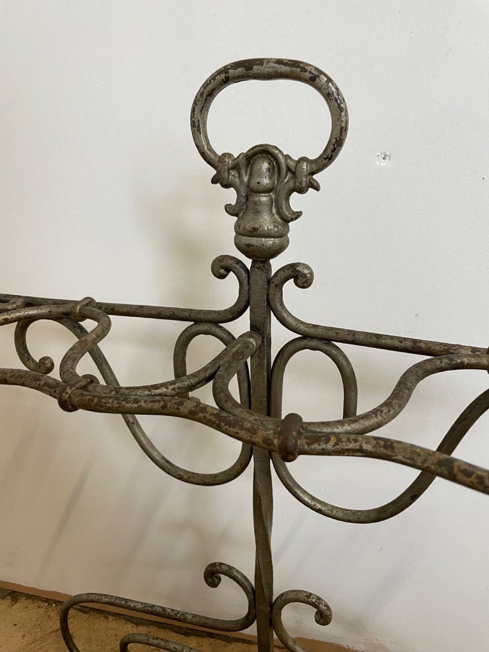 19th century wrought iron umbrella / stick stand  View II