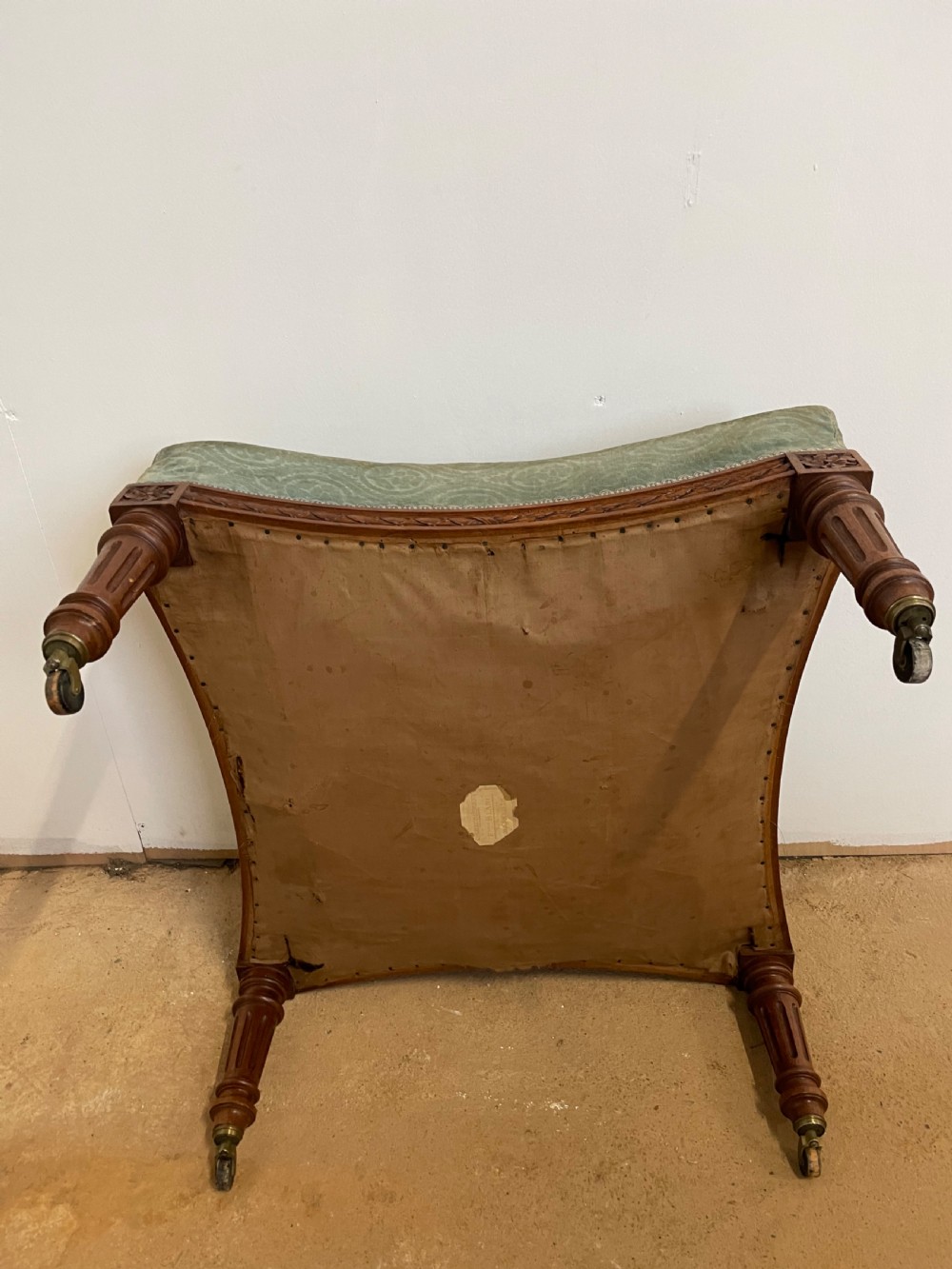 Napoleon III walnut footstool  View III