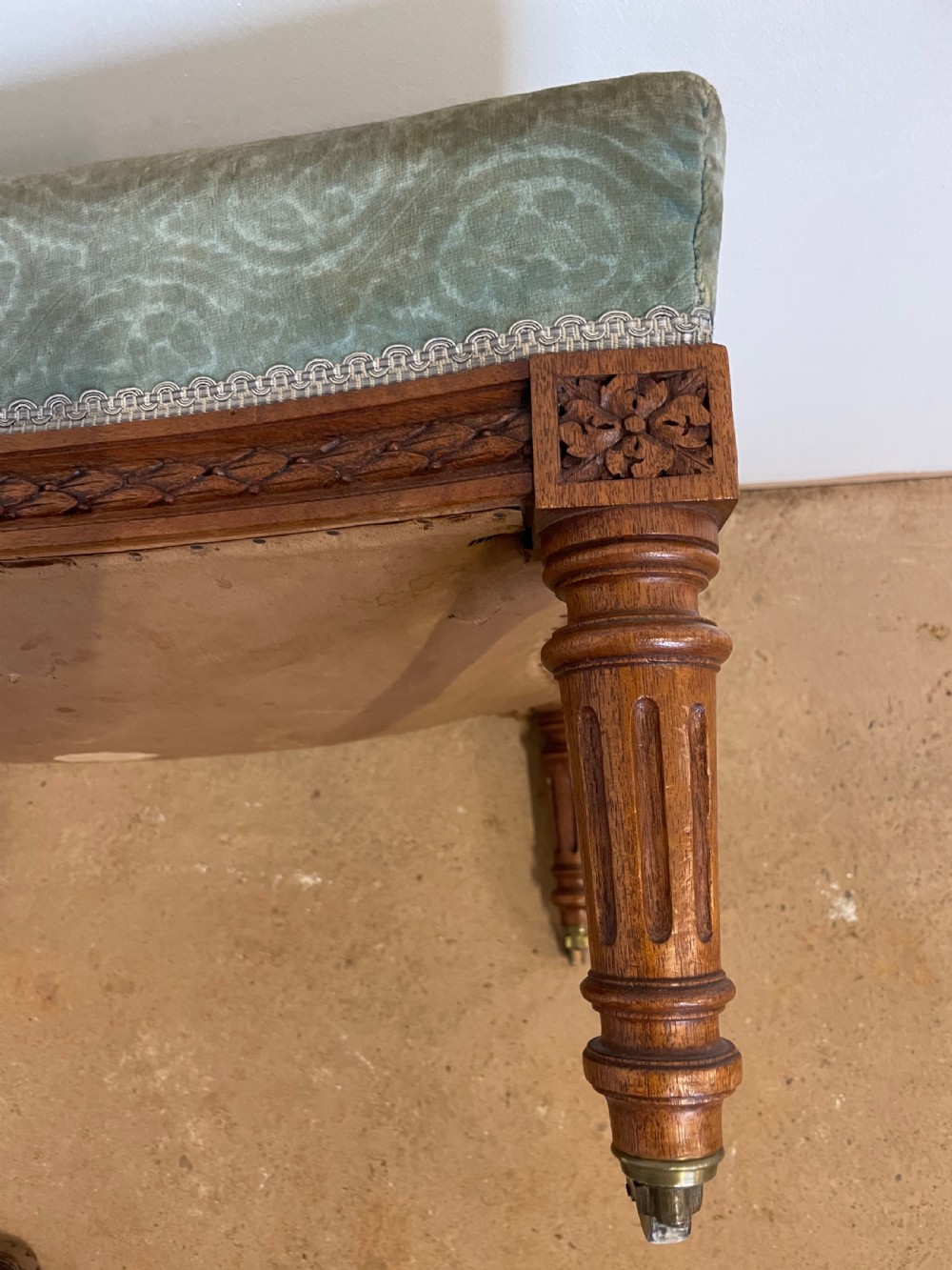 Napoleon III walnut footstool  View IV
