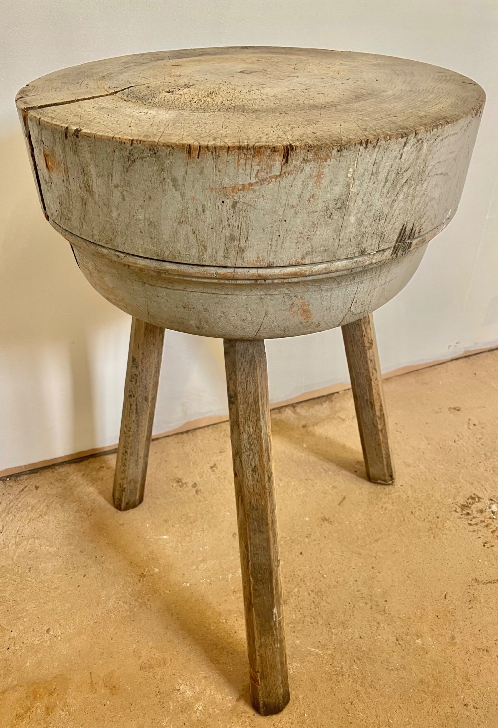 Antique chopping block 