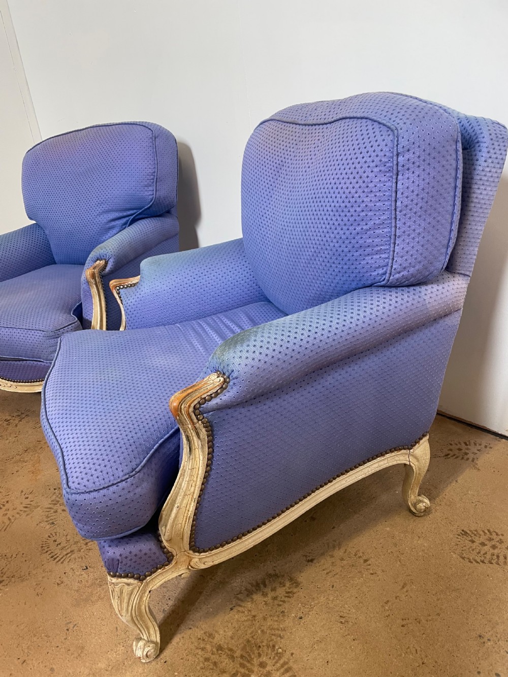 Pair of Louis XVI style arm chairs  View III