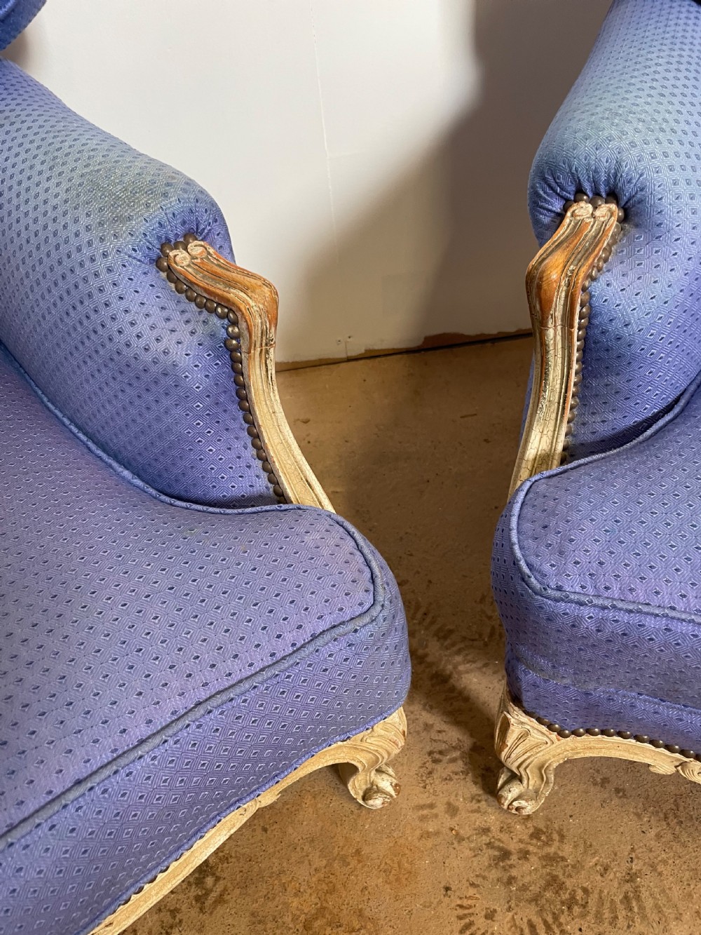 Pair of Louis XVI style arm chairs  View IV
