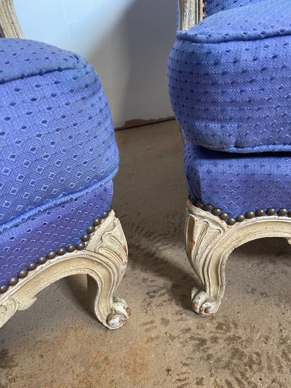 Pair of Louis XVI style arm chairs  View VI